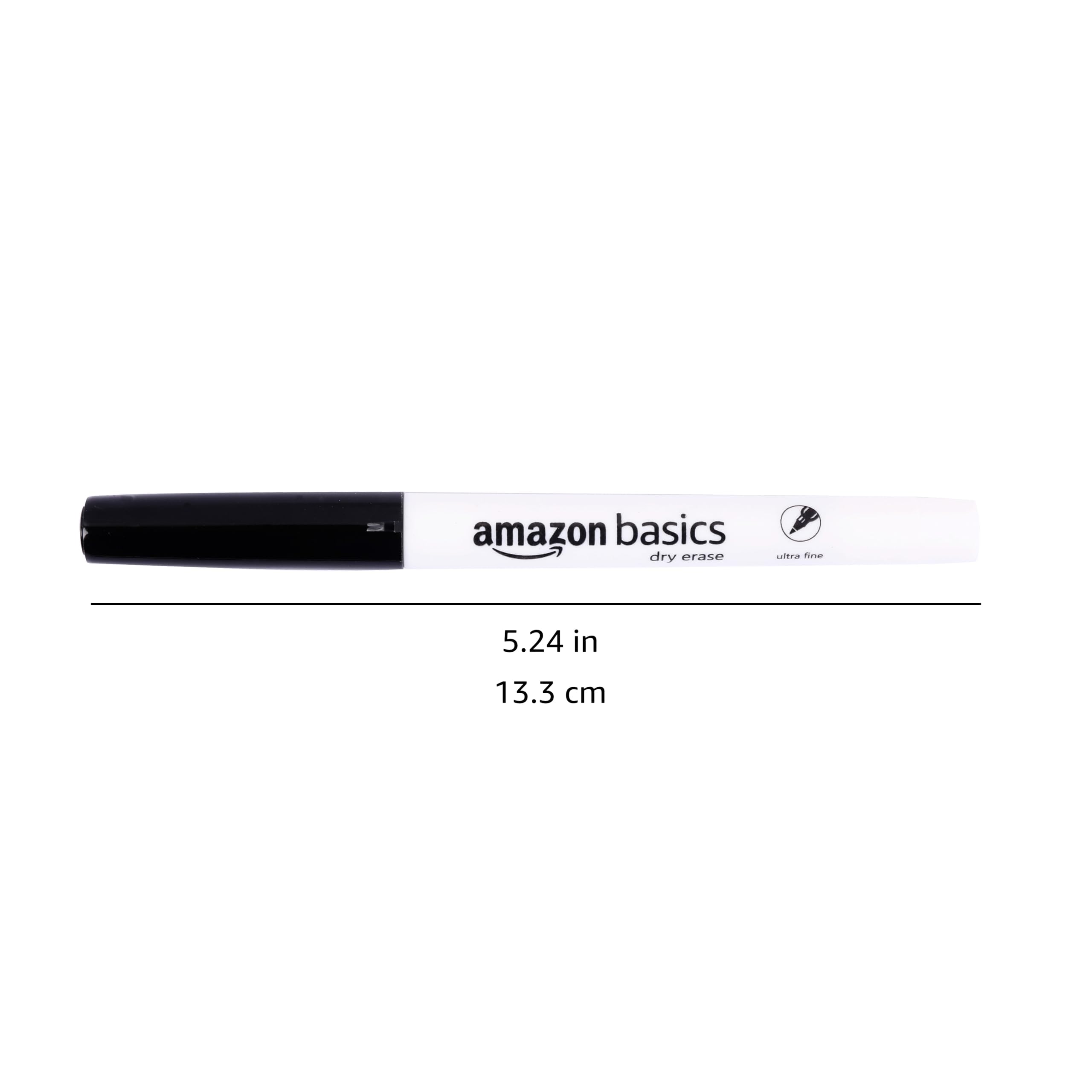 AmazonBasics pennarelli lavagna bianca punta ultrafine neri 12 pezzi