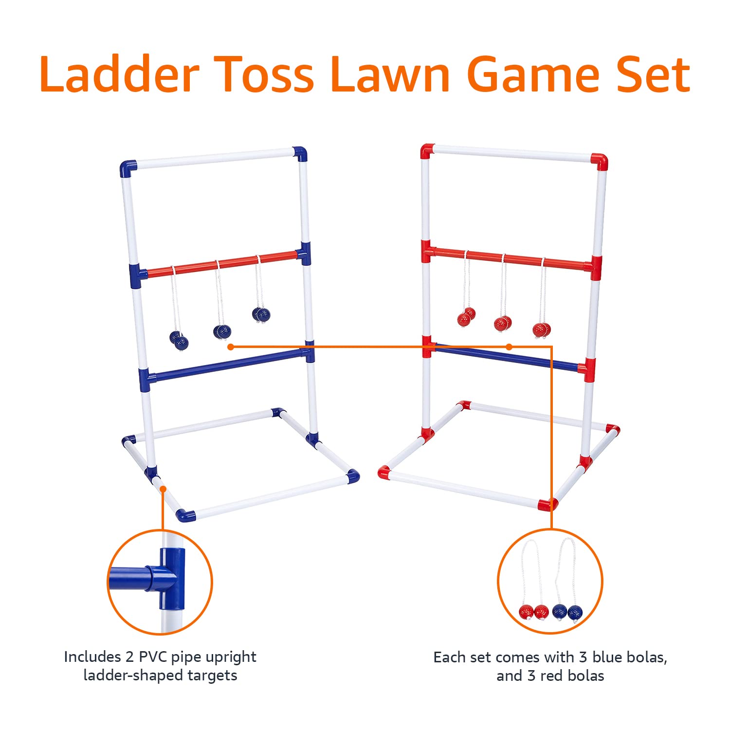AmazonBasics Set Ladder Golf con Borsa per Esterno Giardino
