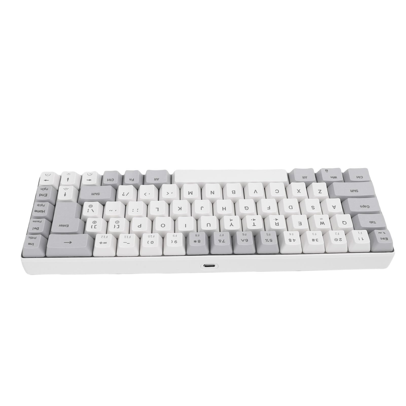 Elprico tastiera gaming 68 tasti RGB bianco grigio USB anti-ghost
