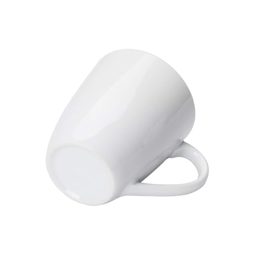 Amazon Basics Tazze Porcellana 355 ml Set 12 Pezzi Bianche Impilabili
