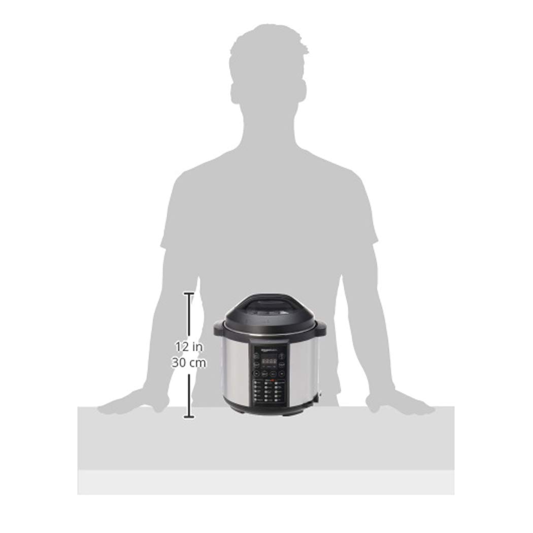 Amazon Basics Pentola Pressione Elettrica 5,5 L 1000 W Inox