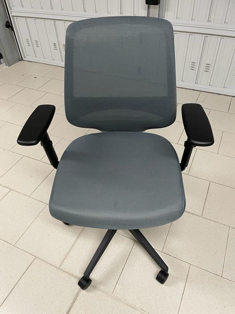 Amazon Basics Sedia Ufficio Ergonomica Senza Poggiatesta Grigio