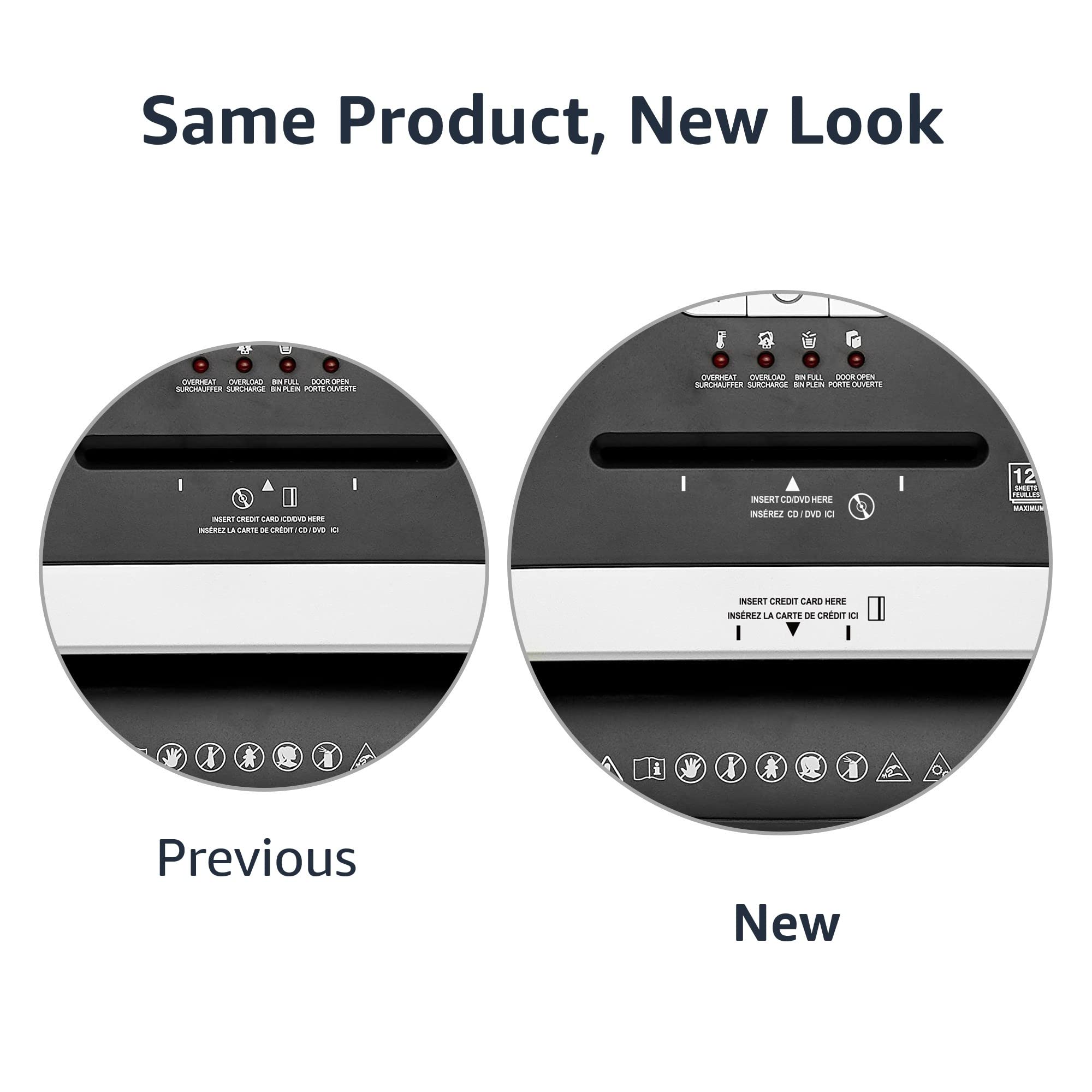 Amazon Basics Distruggidocumenti 12 Fogli Microframmenti P-4