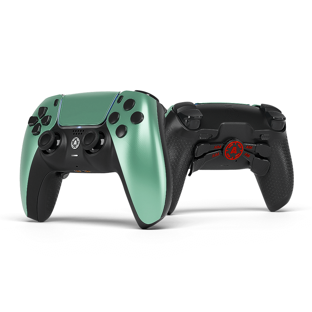 Aim Controllers Emerald Phantom controller PS5 verde
