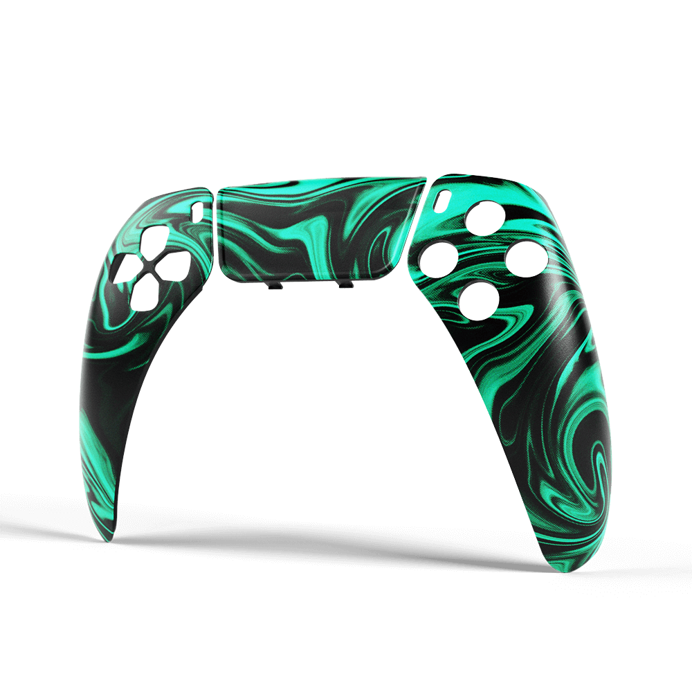 Aim Controller Snap Caustic Green cover PS5 verde