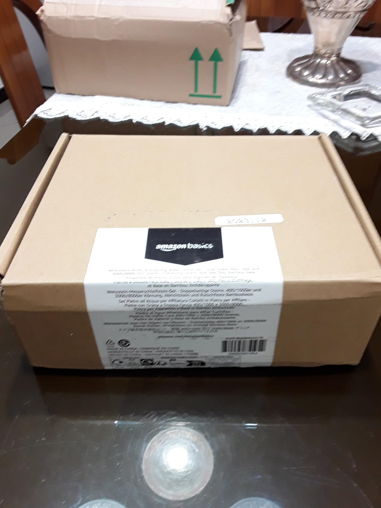 AmazonBasics 1000/6000 Pietra Affilacoltelli Doppia Faccia