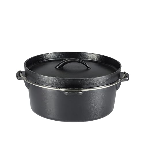 AmazonBasics Batteria Cucina Ghisa 5 Pezzi Nera