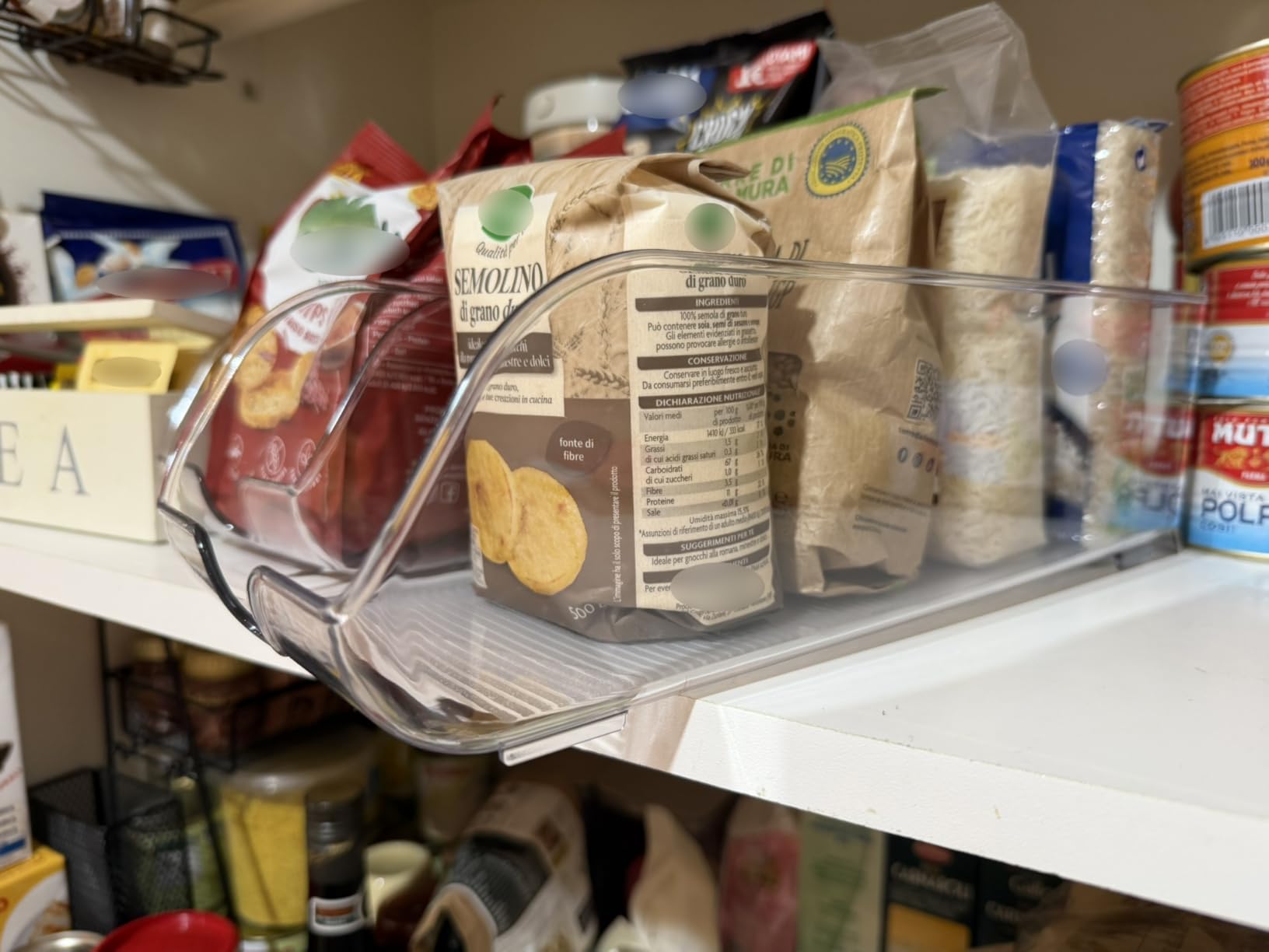 Amazon Basics organizer lattine frigo set 2 pezzi dispenser
