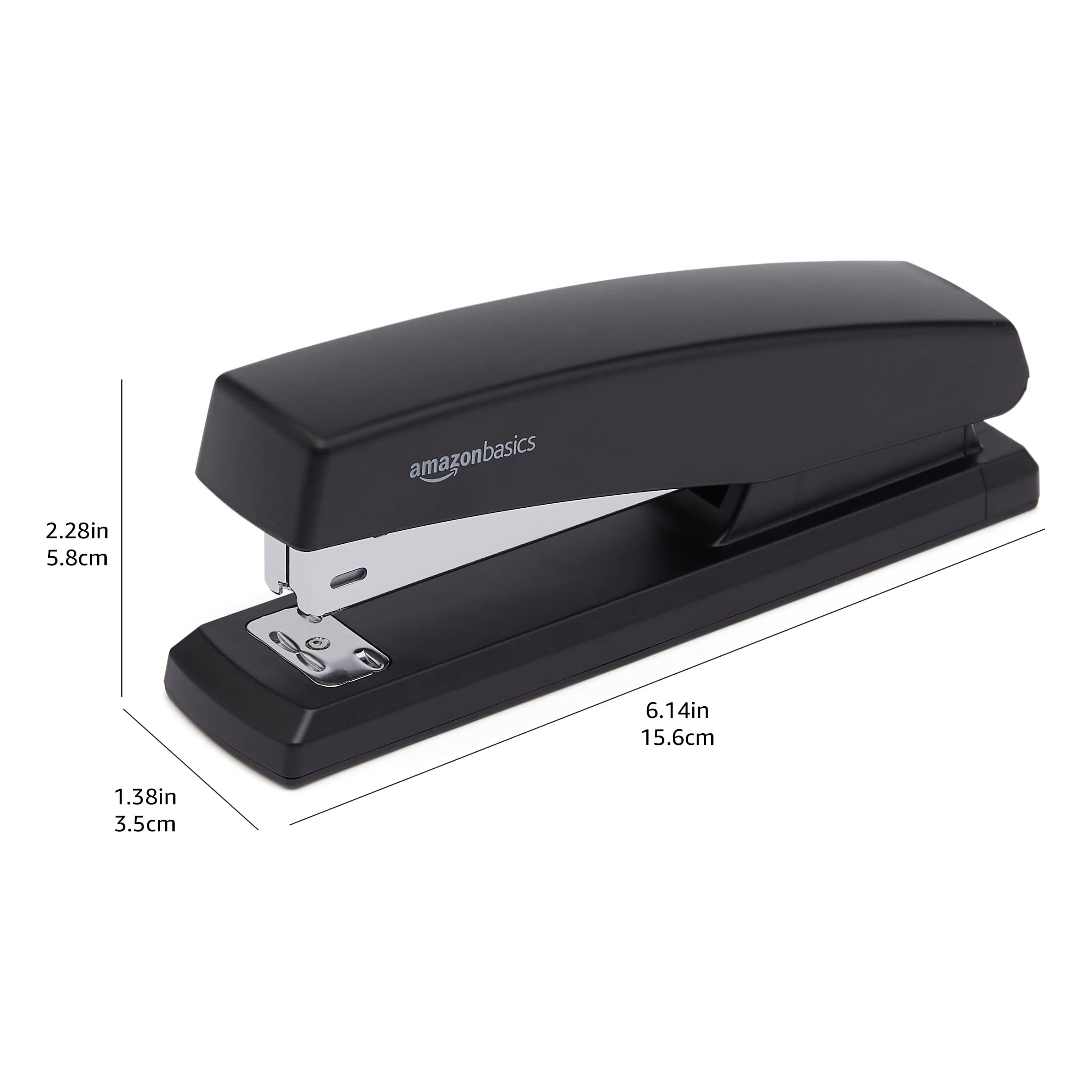 Amazon Basics Cucitrice 25 fogli nera +1000 punti