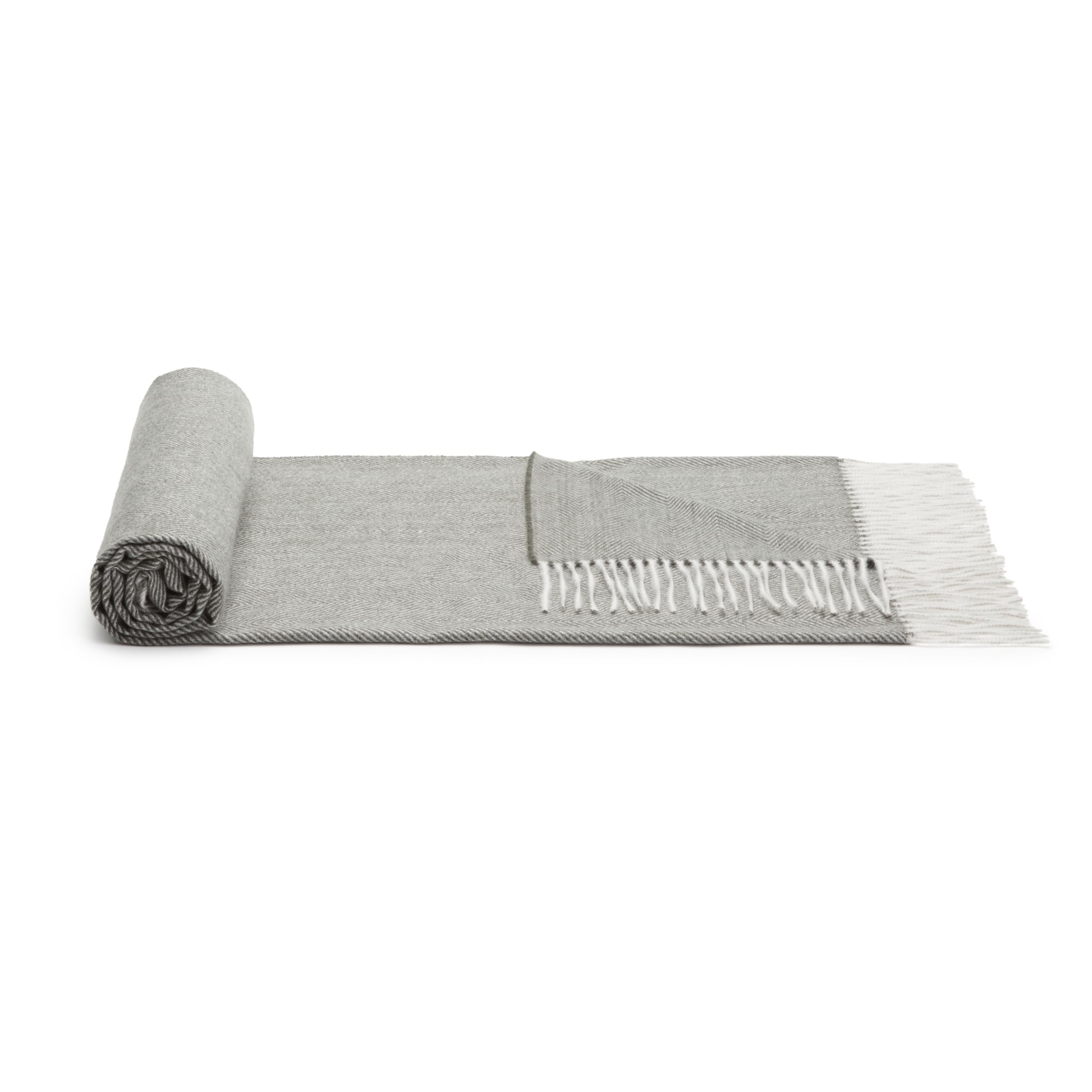 Amazon Basics coperta 127x152 grigio spina di pesce poliestere