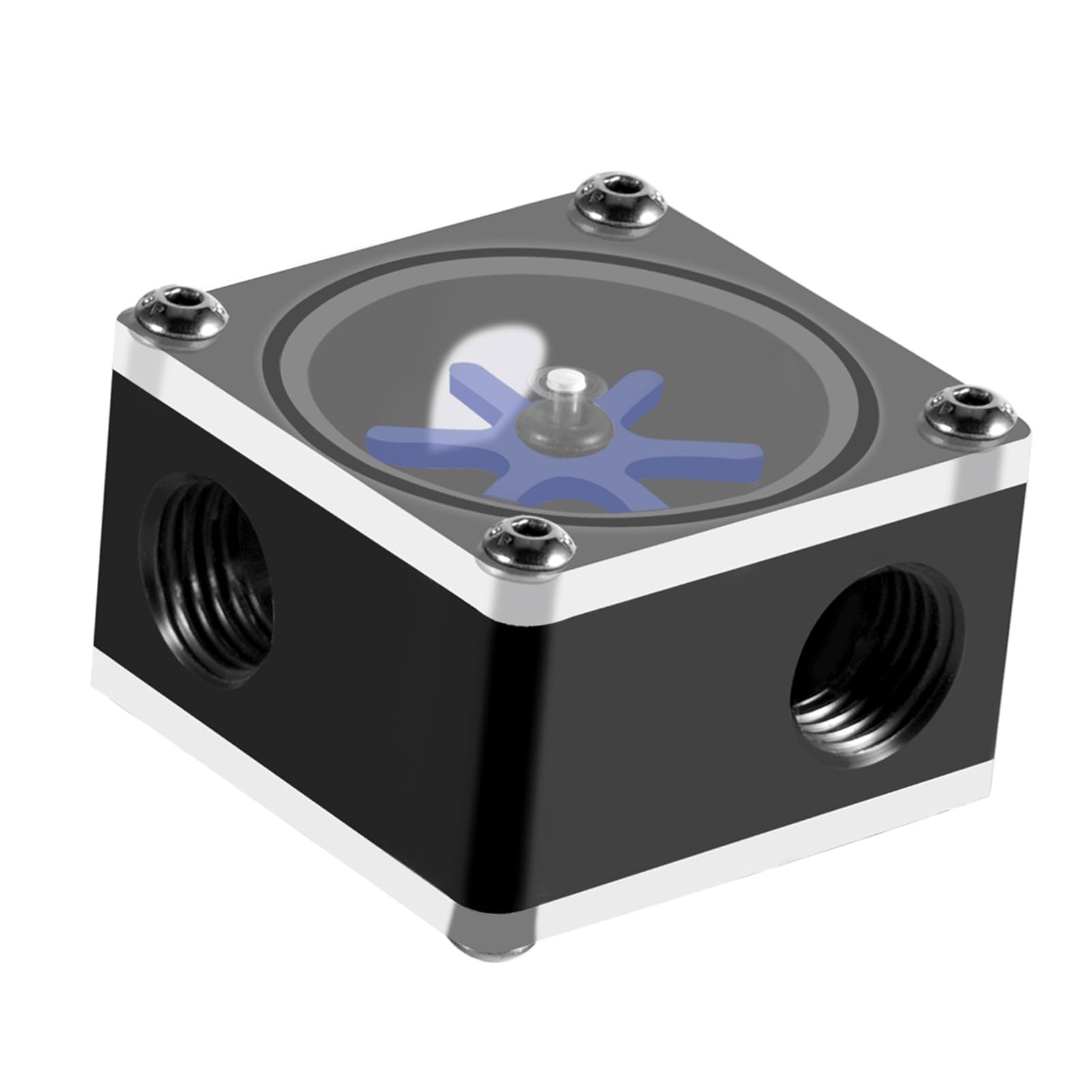 Elprico Flussometro Raffreddamento PC 6 Giranti 3 Vie acrilico