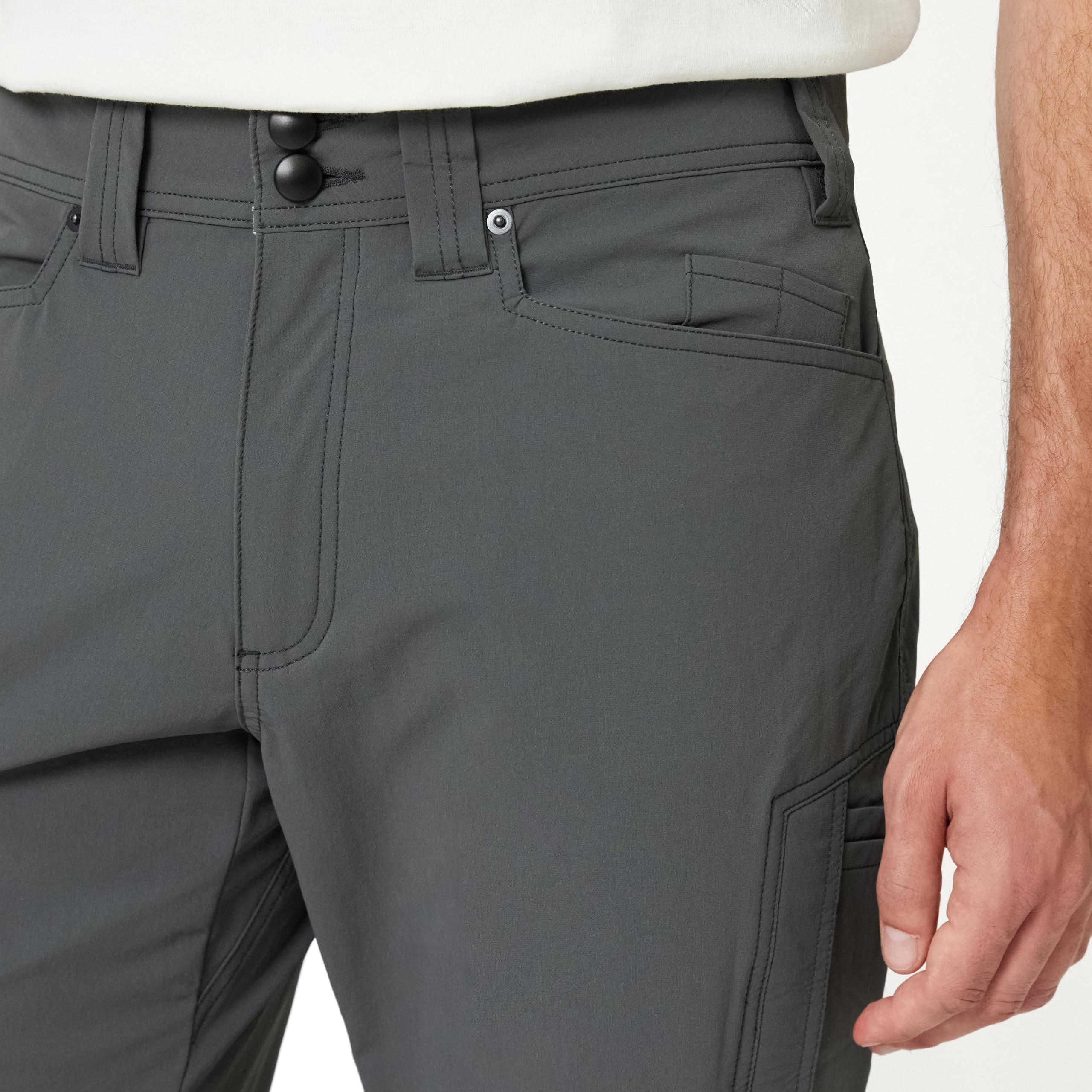 AmazonBasics pantaloni utility ibridi uomo 38W/30L carbone