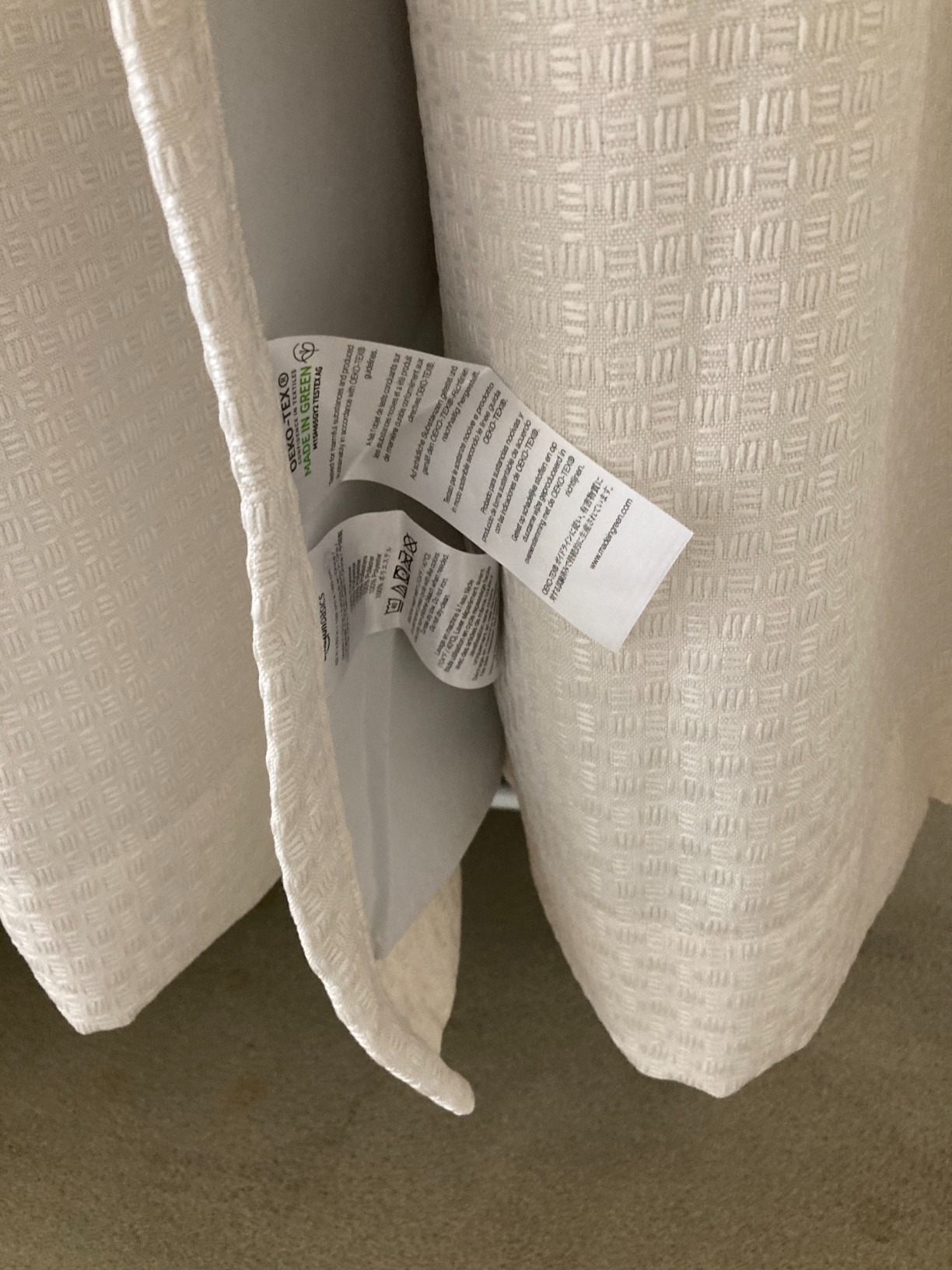 Amazon Basics Basket Weave Tenda Oscurante 132x241 Grafite 2 Pezzi