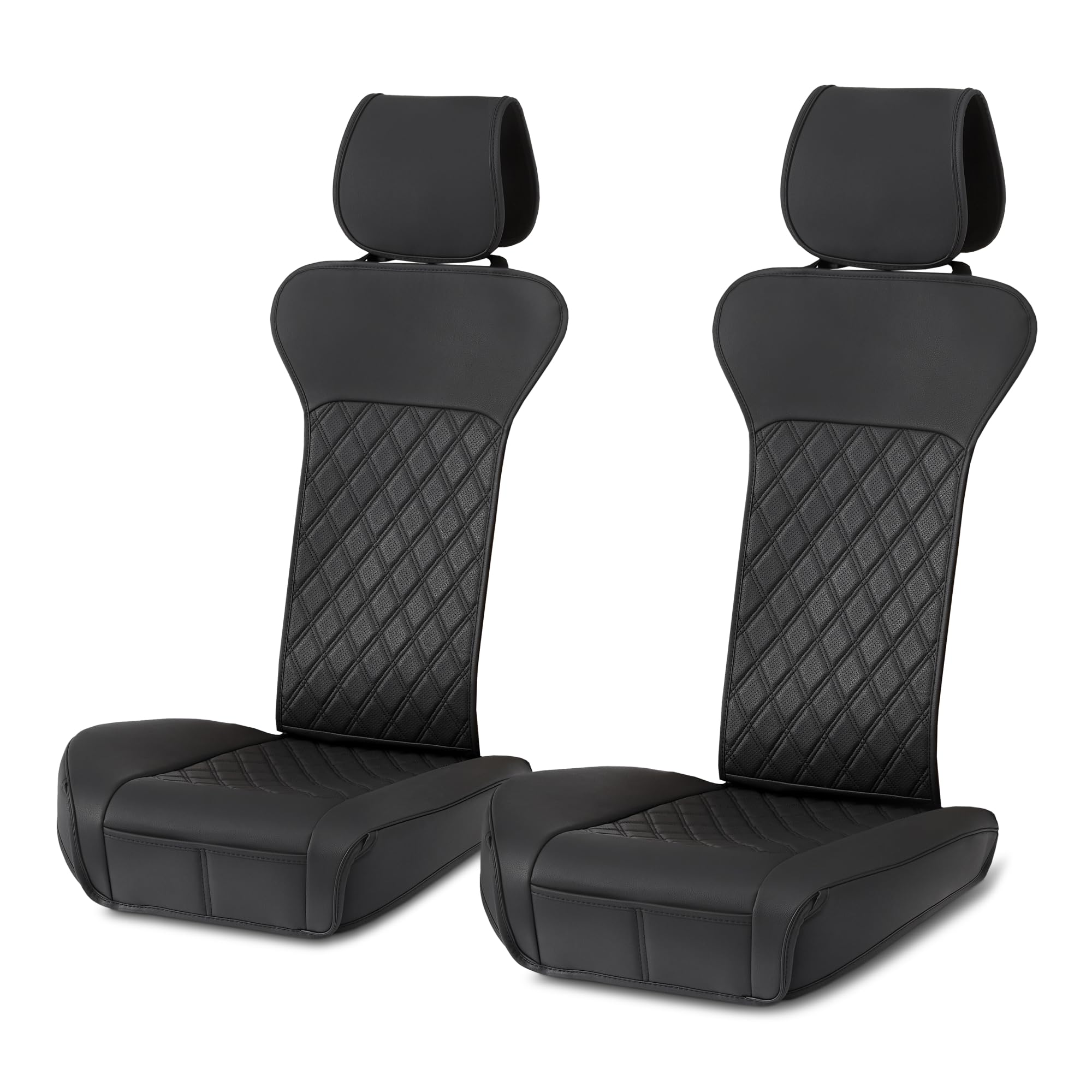 Amazon Basics coprisedili auto anteriori similpelle senza top 2 pz