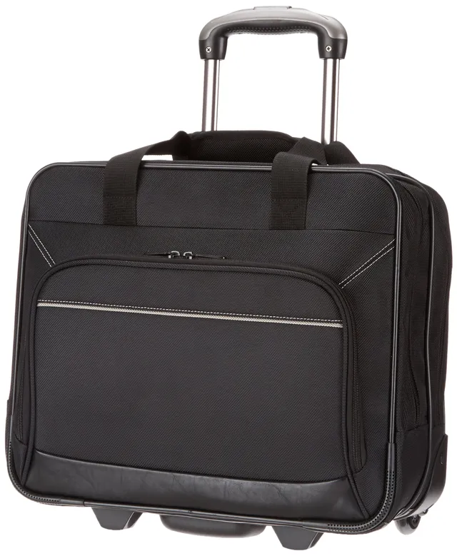 AmazonBasics Borsa Laptop con Ruote da Viaggio Nera