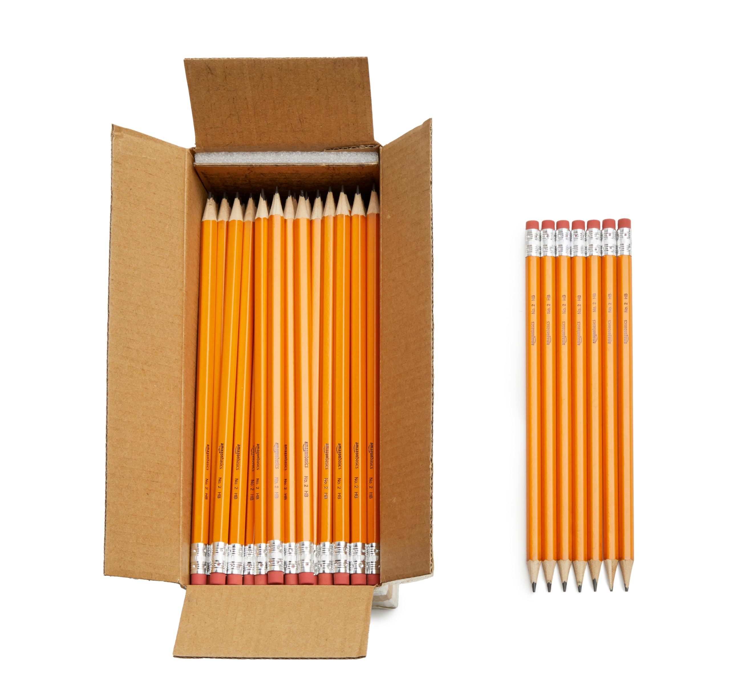 Amazon Basics Matite HB2 grafite 30 pezzi con gomma