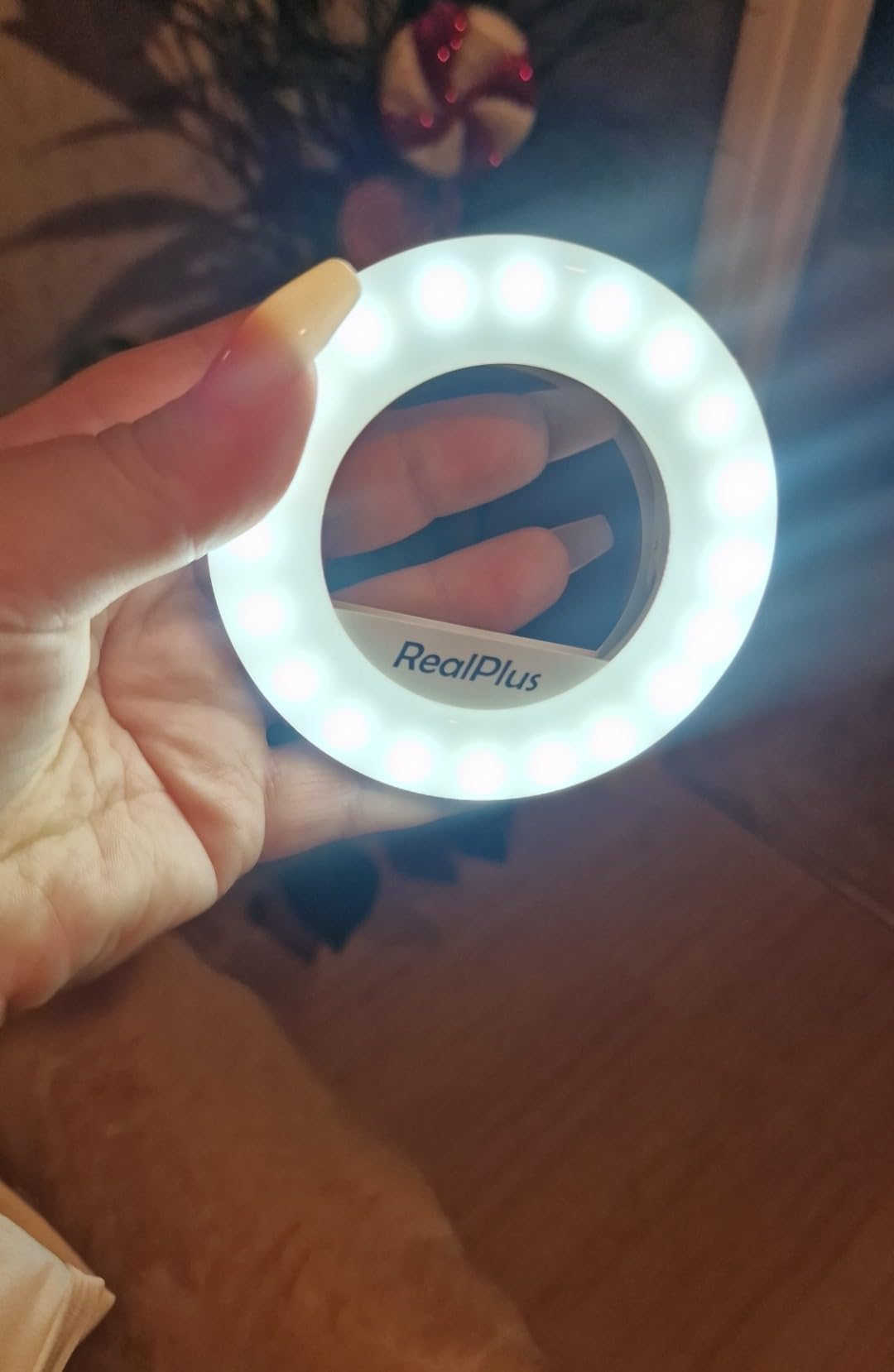 RealPlus Luce Selfie ad Anello LED con Clip Ricaricabile 40 LED