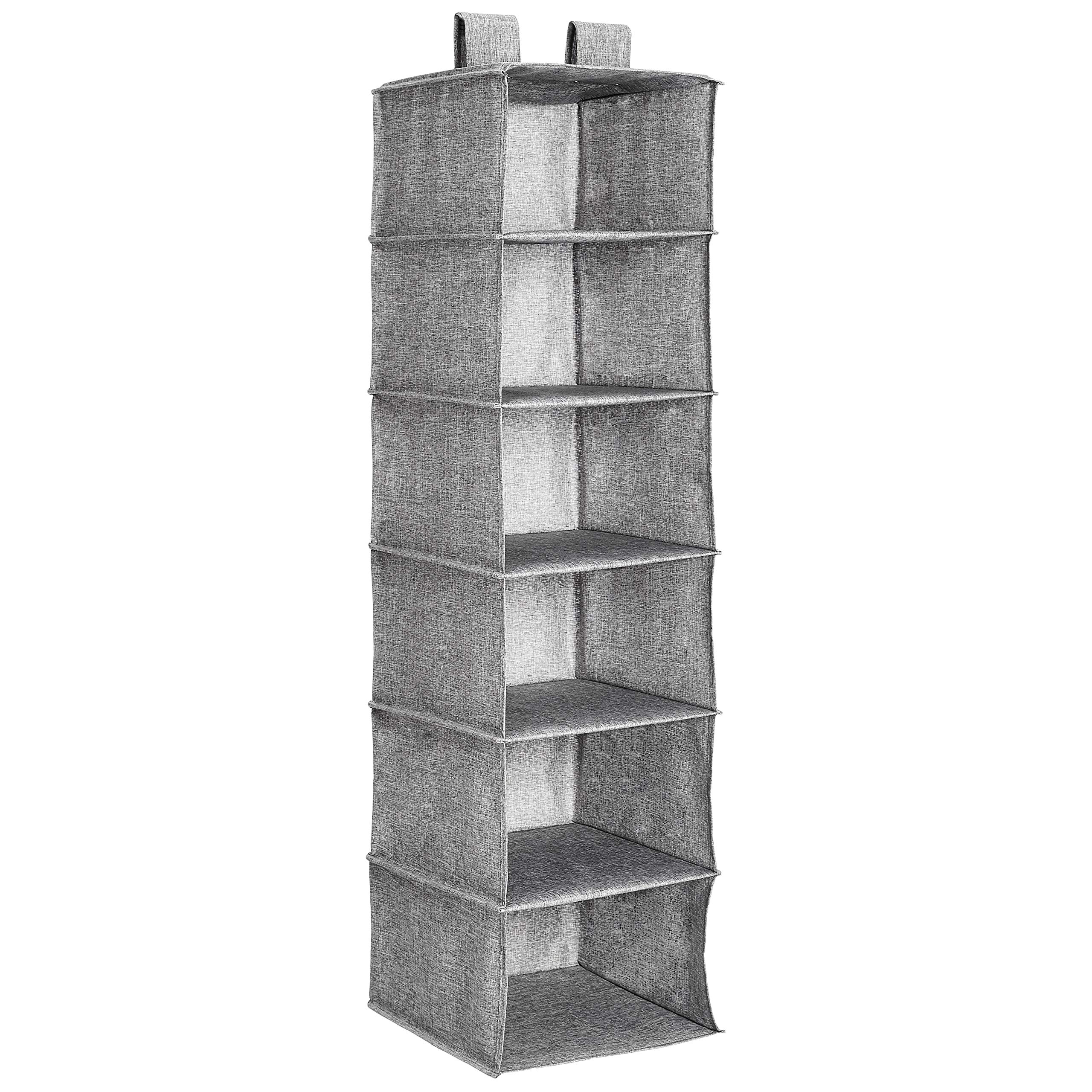 Amazon Basics Organizer Armadio Appeso 6 Ripiani Grigio
