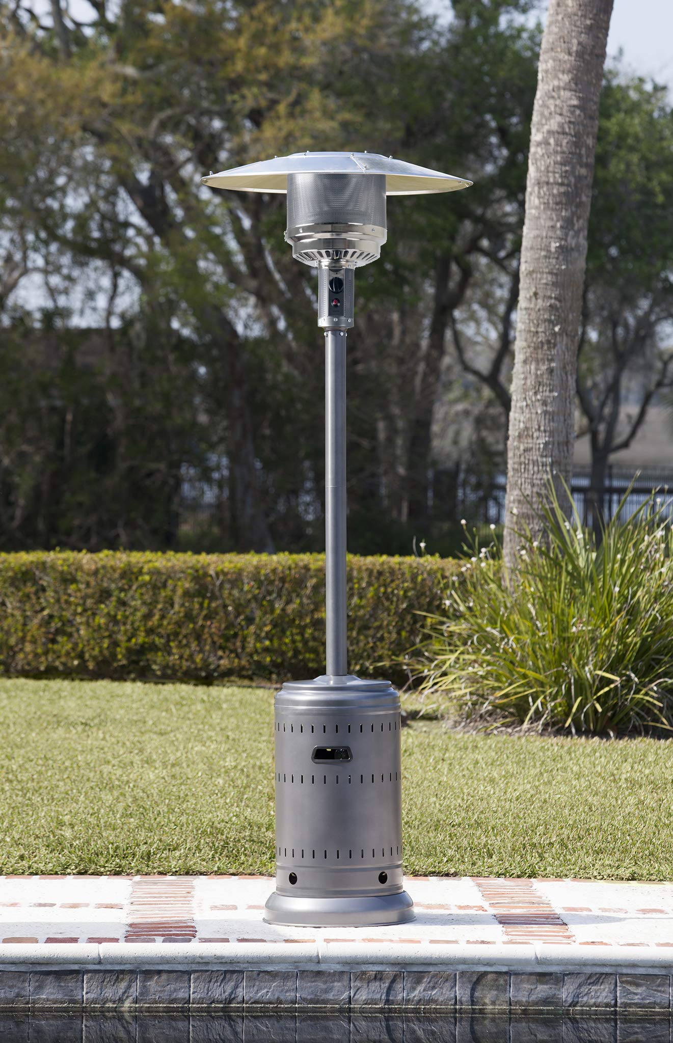 Amazon Basics stufa patio 13,5 kW grigia