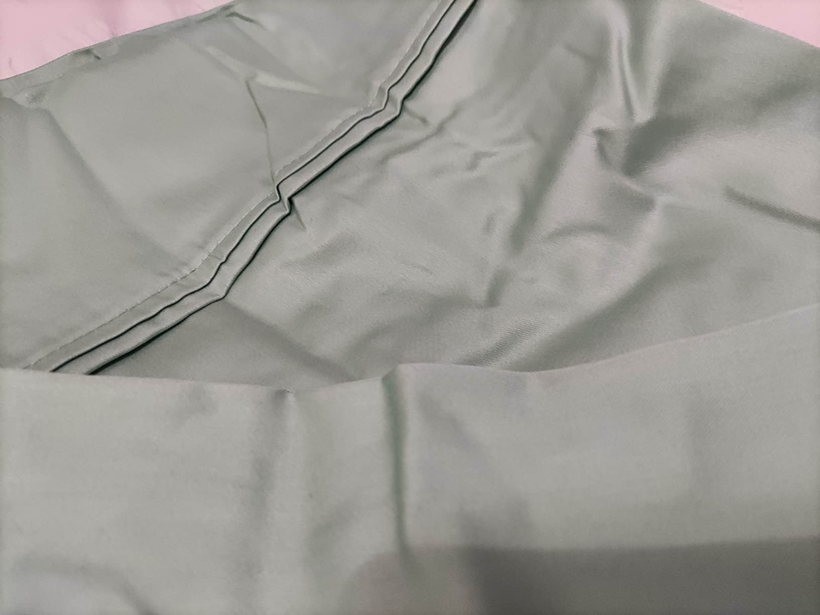 Amazon Basics Federe cotone rasatello 400 fili 50x80 bianche 2 pz