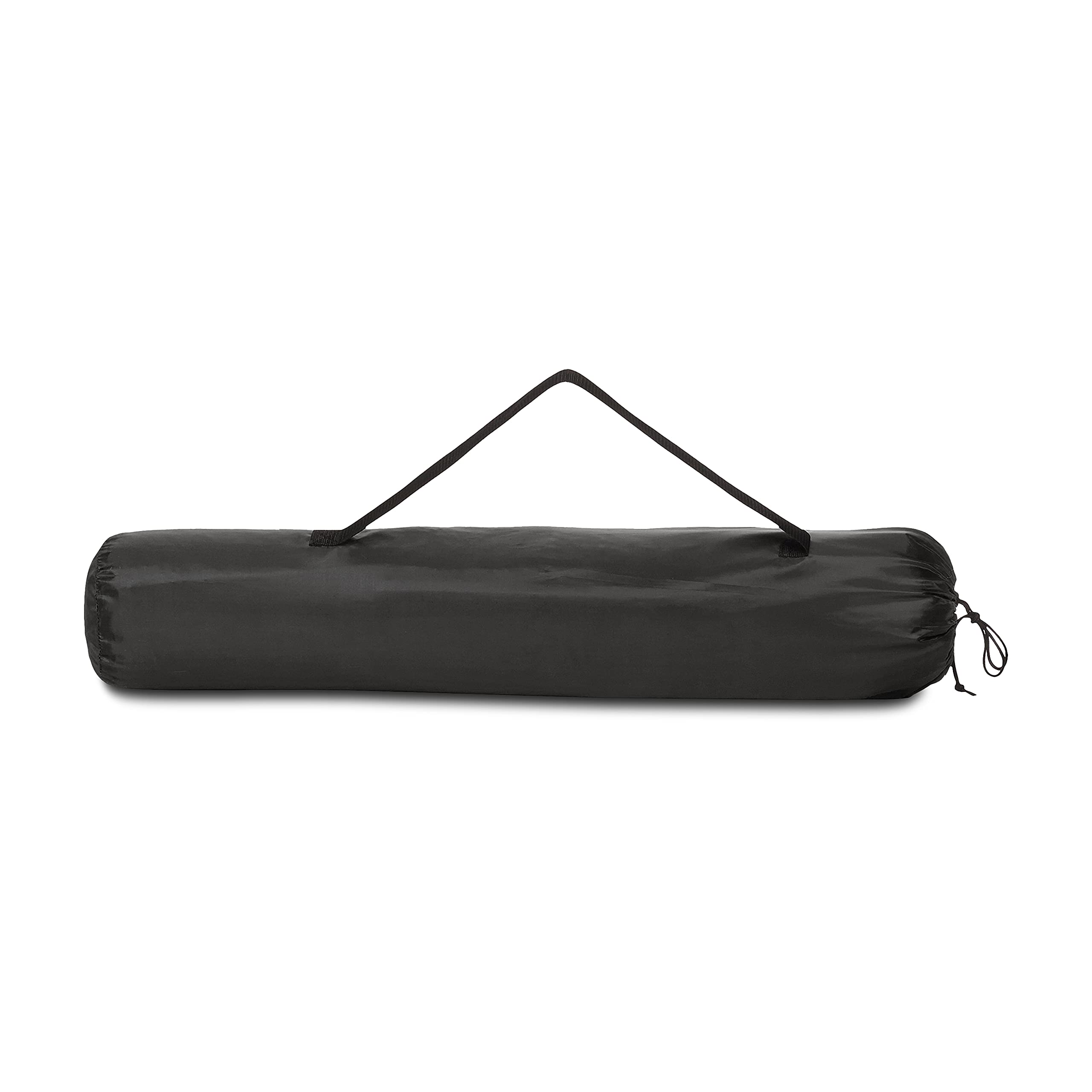 AmazonBasics Sedia da Campeggio Normale Nera con Tasca Termica
