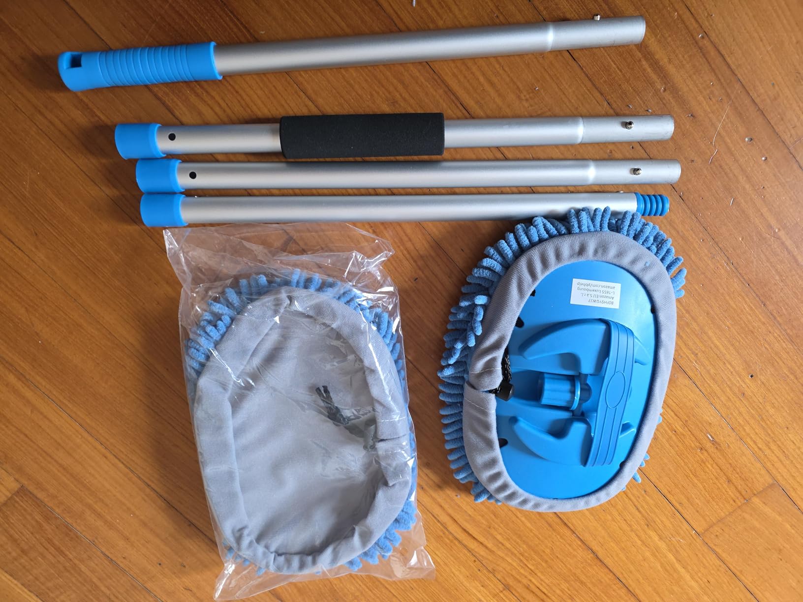 Amazon Basics Spazzola Lavaggio Auto Telescopica 158 cm Blu