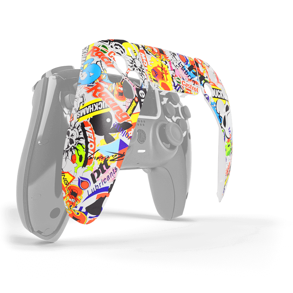 Aim Controller Sticker Bomb cover PS5 magnetica