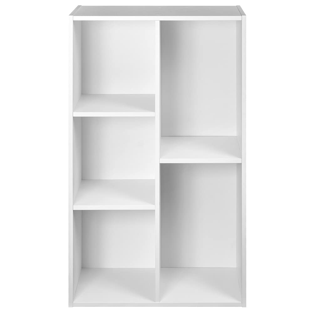 Amazon Basics Libreria 5 Cubi Bianco 50x24x80 cm