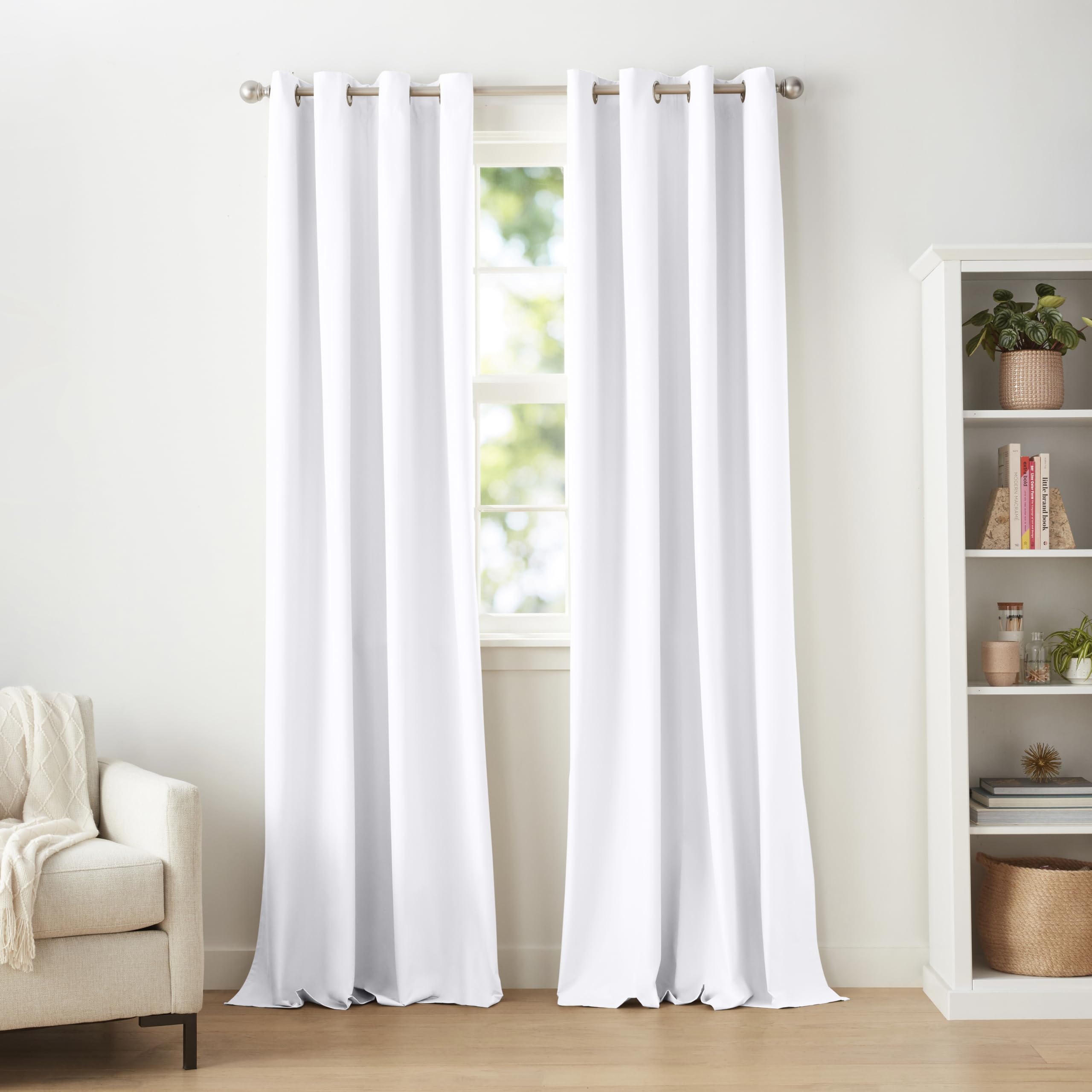 Amazon Basics Tende Oscuranti 132x244 cm Bianche 2 Pezzi