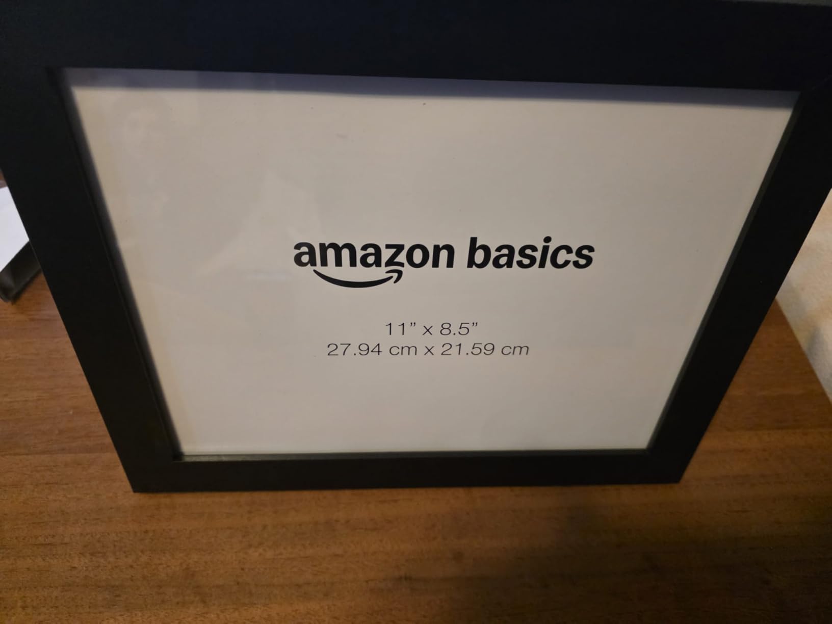 Amazon Basics Cornice Legno Nera 22x28 cm Vetro