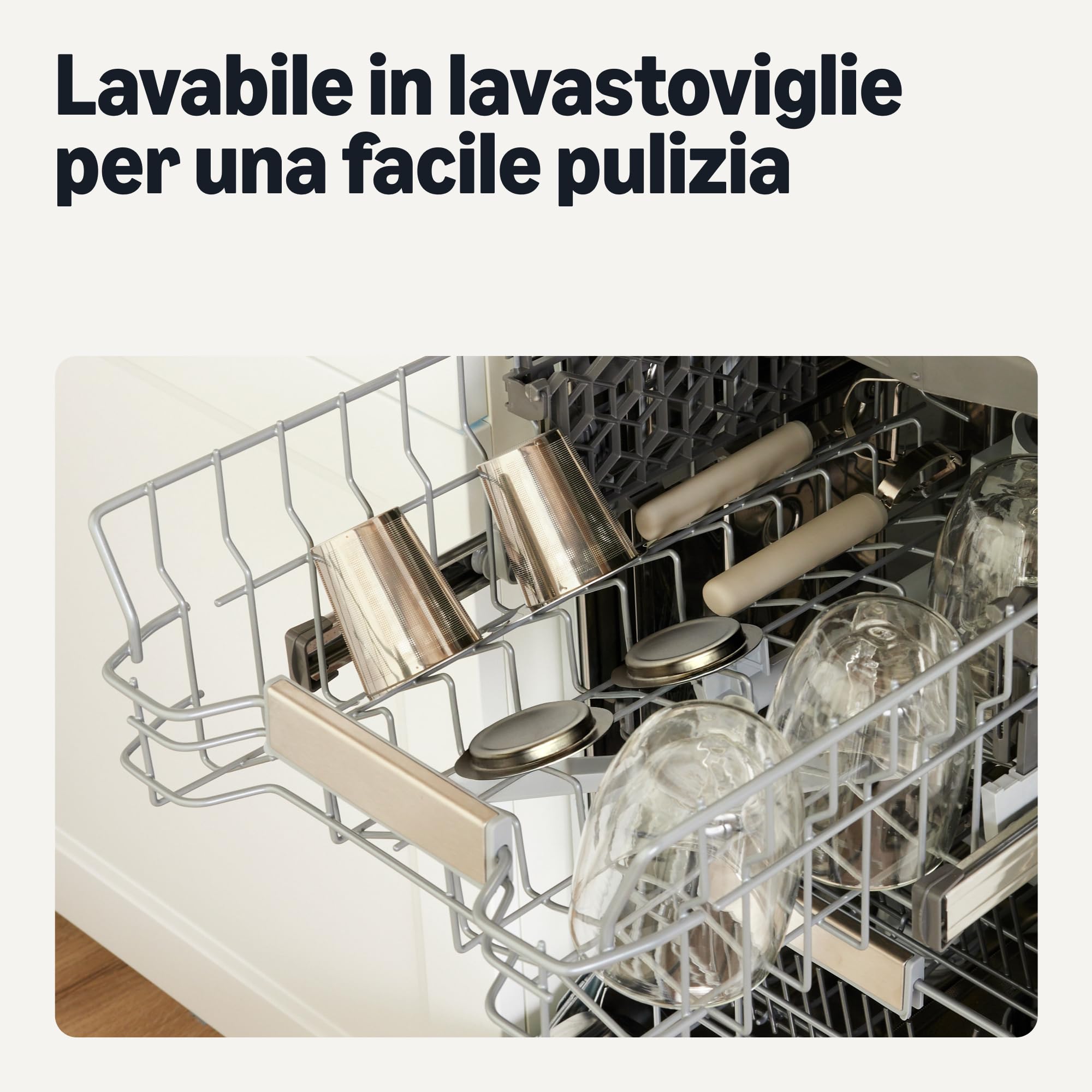Amazon Basics infusore tè acciaio inox set 2 pezzi
