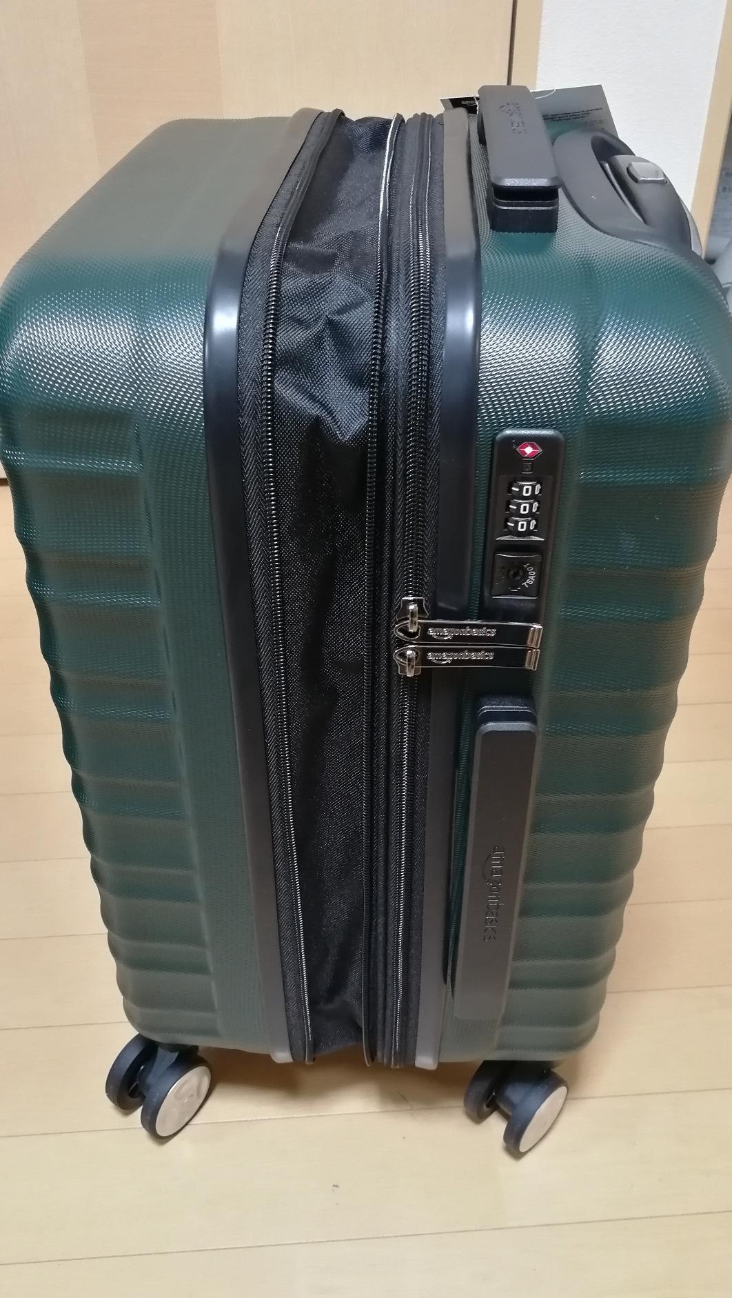 Amazon Basics Set 2 Trolley Rigidi 55+78 cm Nero TSA