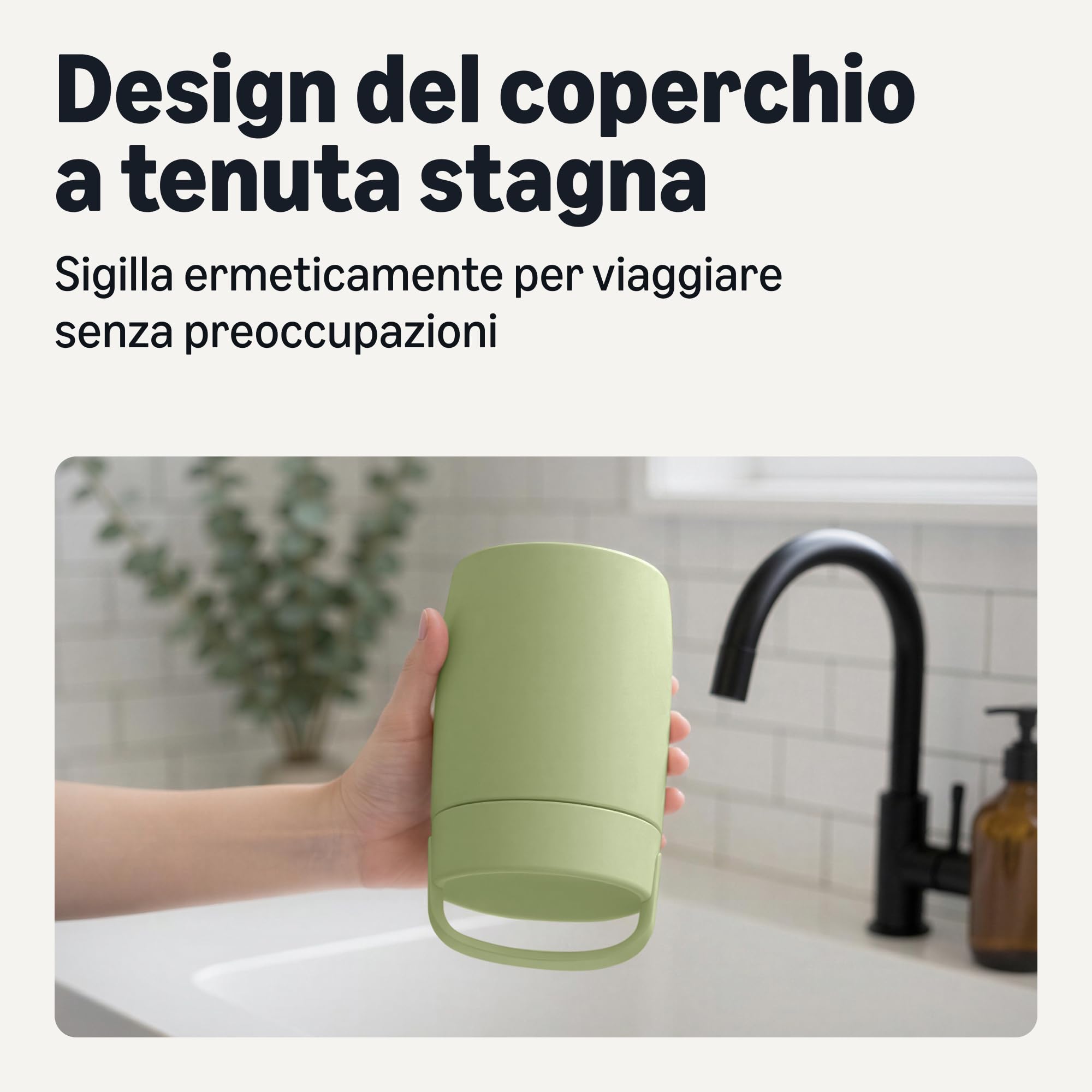 Amazon Basics Thermos Acciaio Inox 473 ml Verde Oliva