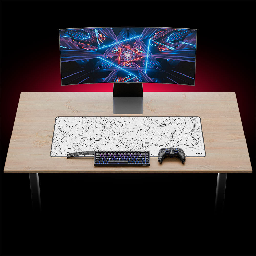 Aim Controller Topo White mousepad XXL bianco