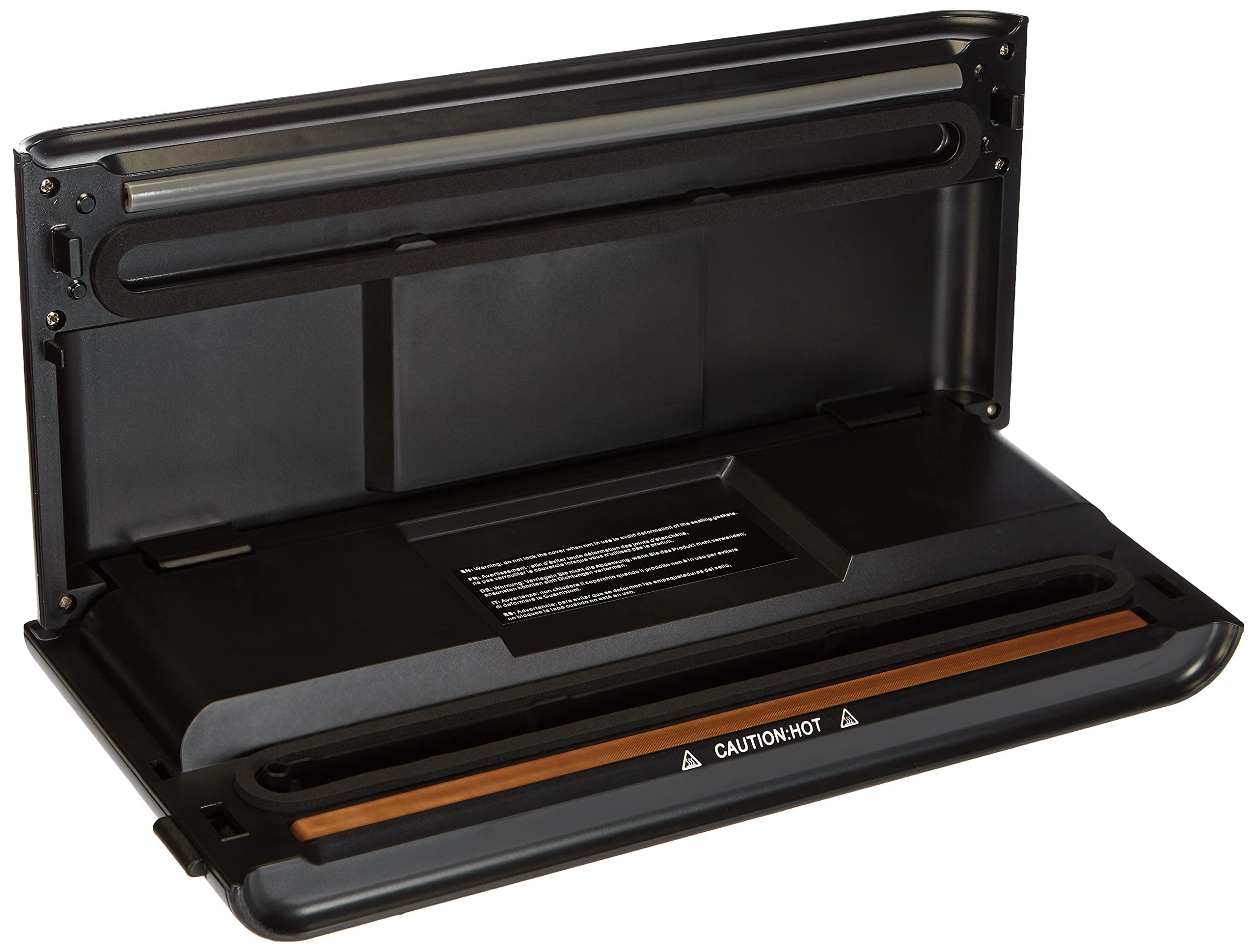 Amazon Basics Macchina Sottovuoto 30 cm Nero +10 Sacchetti