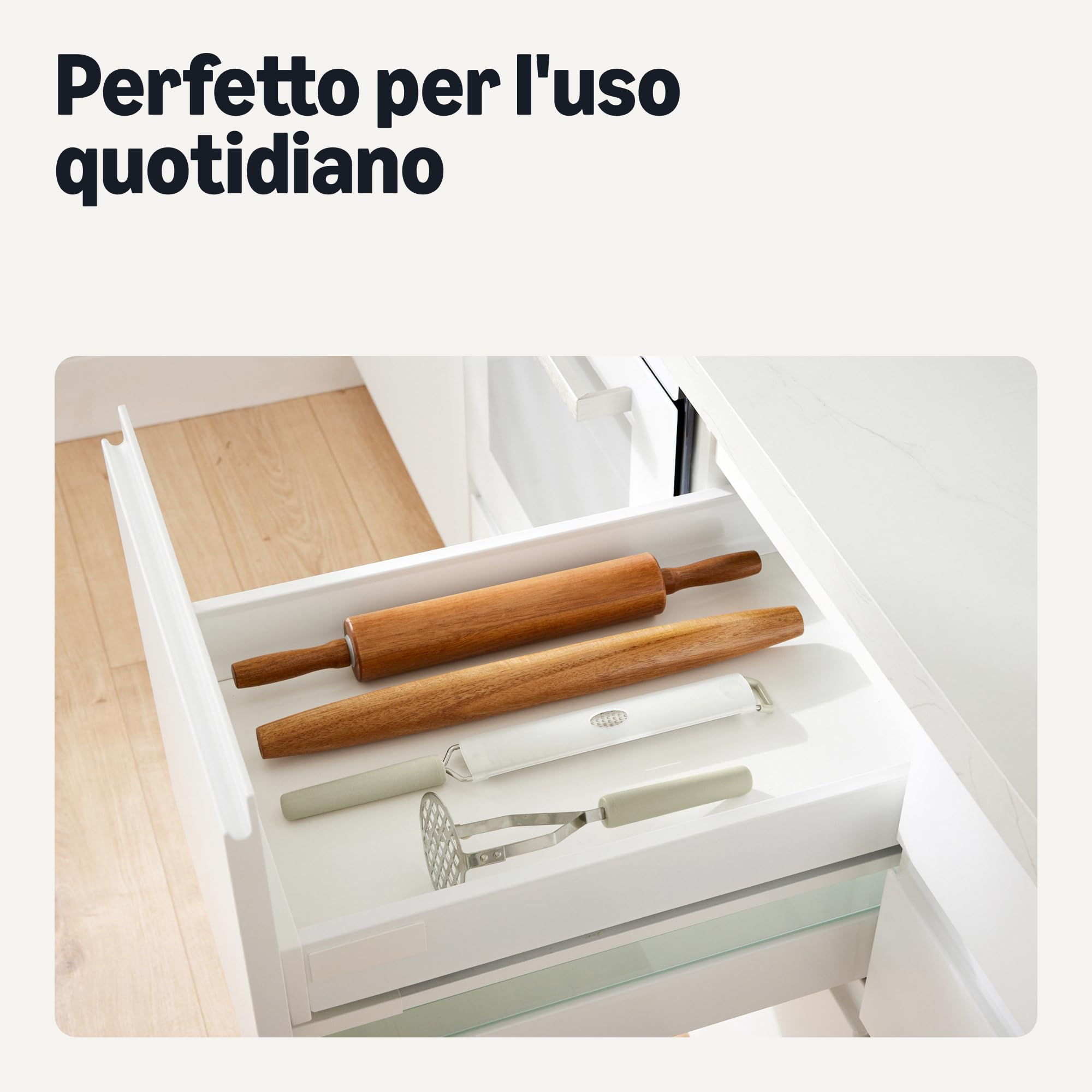 Amazon Basics Rigalimoni grattugia acciaio grigio lino
