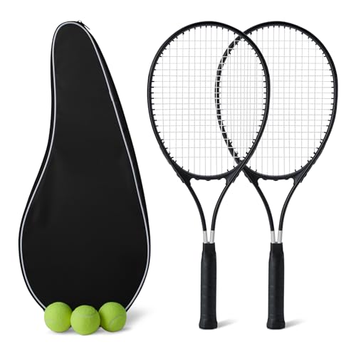 Amazon Basics Set Racchette Tennis 68,5 cm con Palline