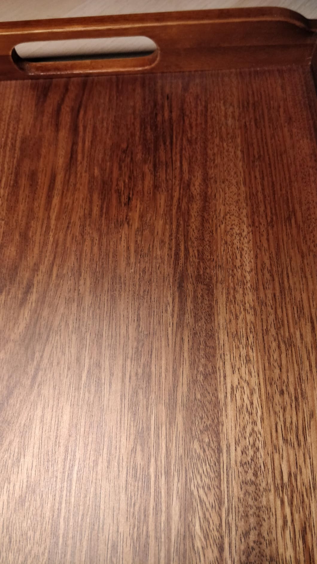 Amazon Basics Vassoio Portata Legno Acacia 43x30 cm con Manici
