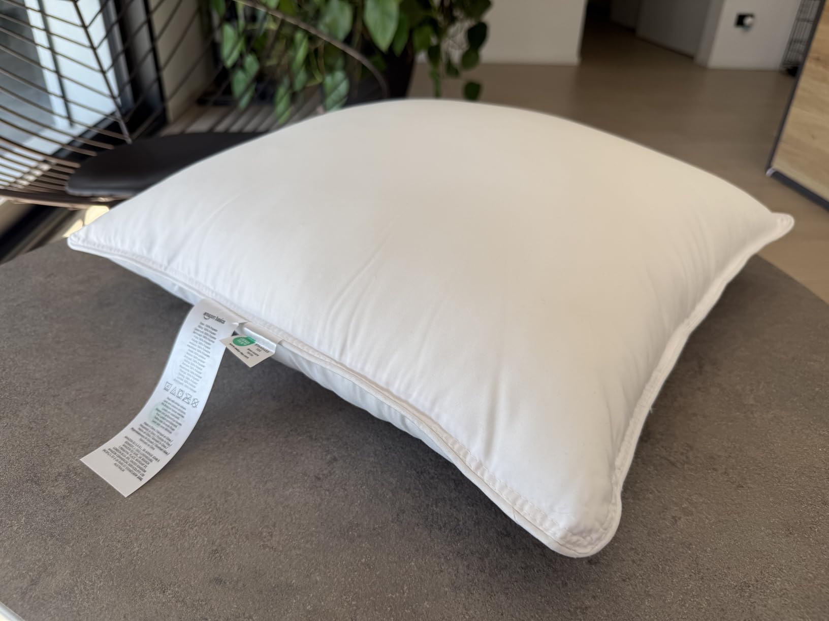 Amazon Basics inserti cuscino 45x45 set 2 bianco ipoallergenico