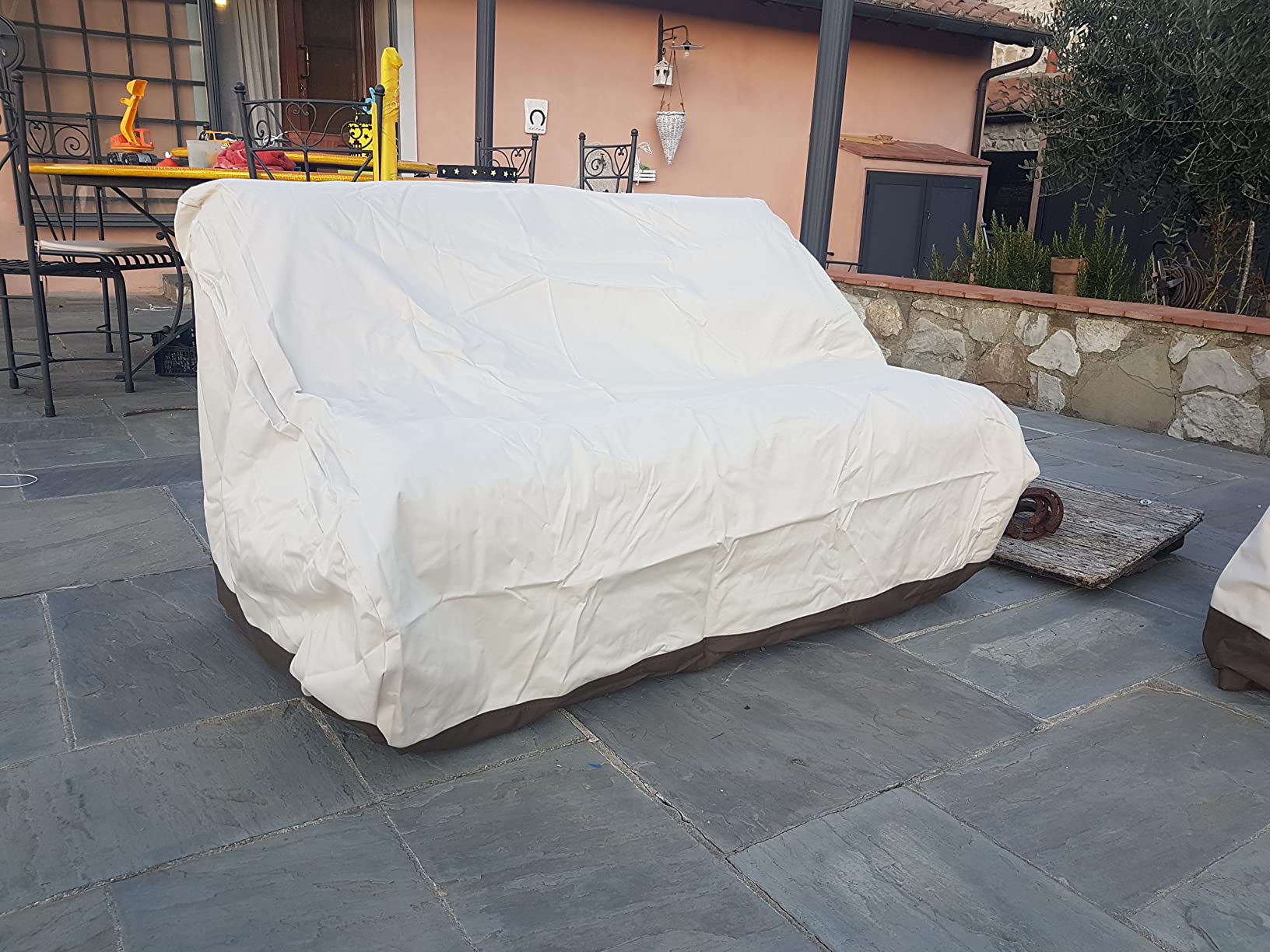 AmazonBasics Copridivano 3 Posti Lounge Beige Impermeabile