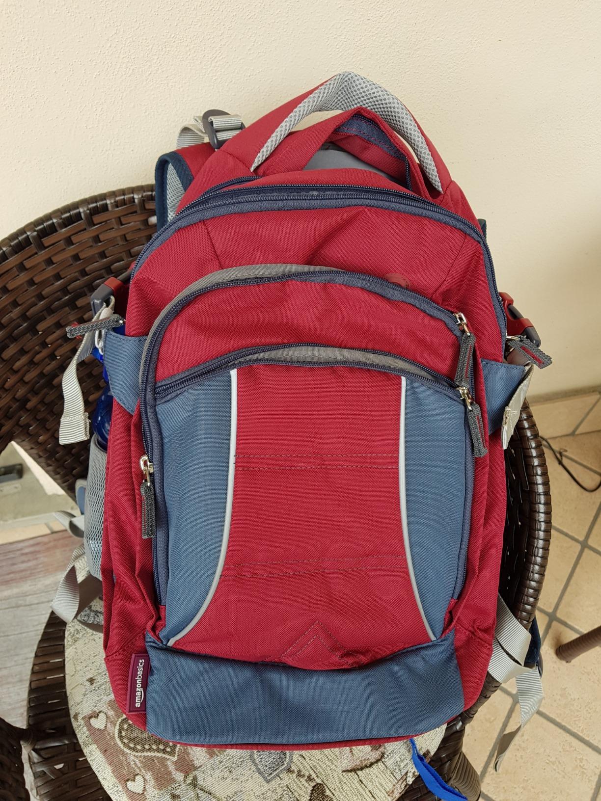 AmazonBasics Zaino Ergonomico Blu 30 Litri Impermeabile