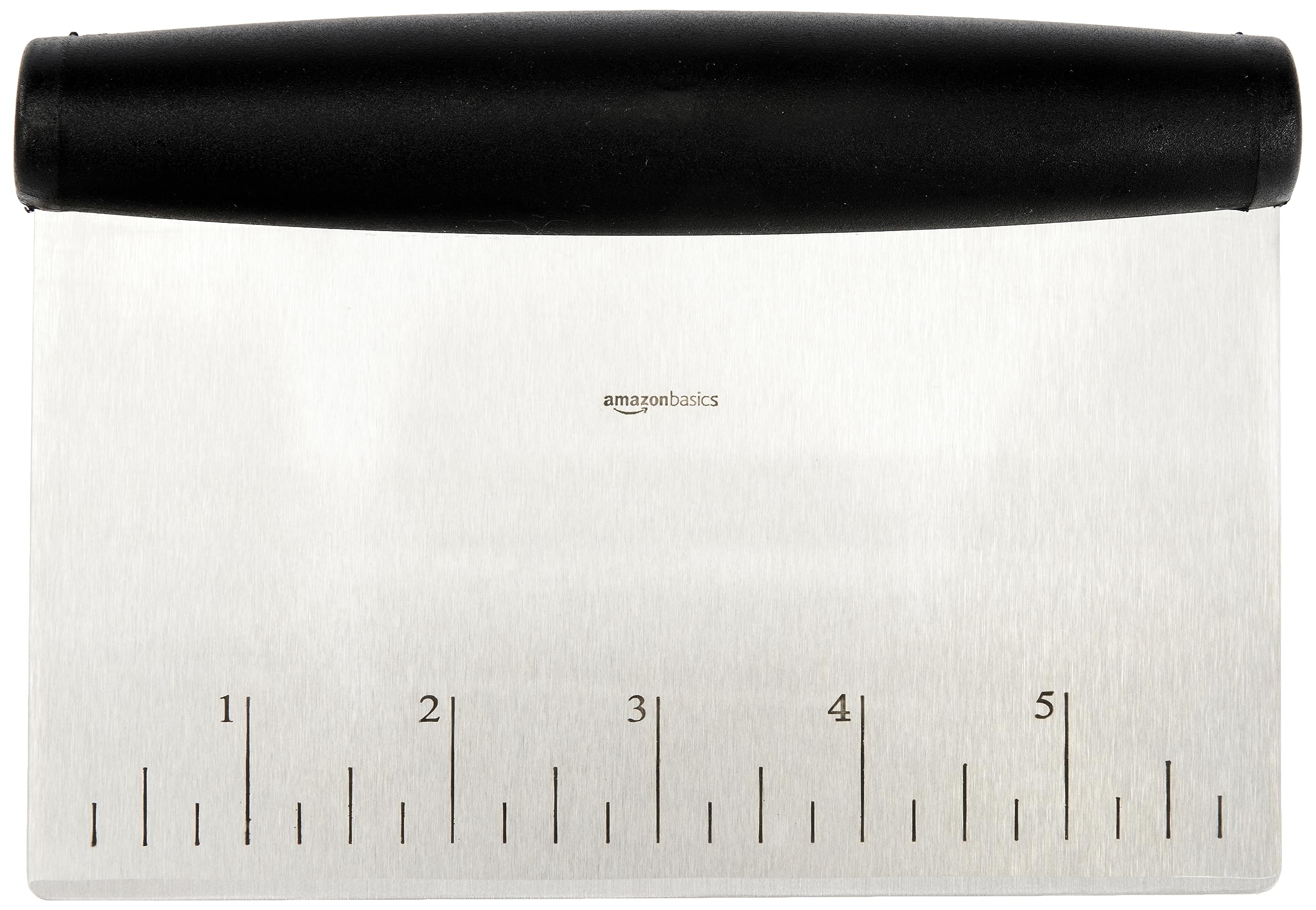 AmazonBasics raschietto tagliaimpasto acciaio inox 15 cm nero