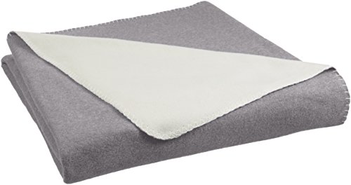 Amazon Basics Coperta Pile 150x200 cm Grigio Crema