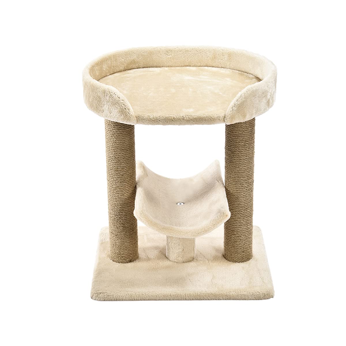 Amazon Basics Albero per Gatti Beige con Tiragraffi Iuta