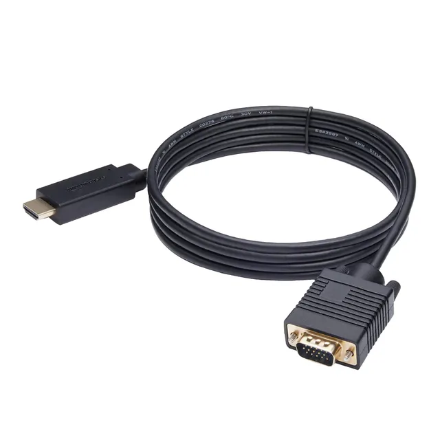 Amazon Basics Cavo HDMI VGA 1,8 m Nero 1080p