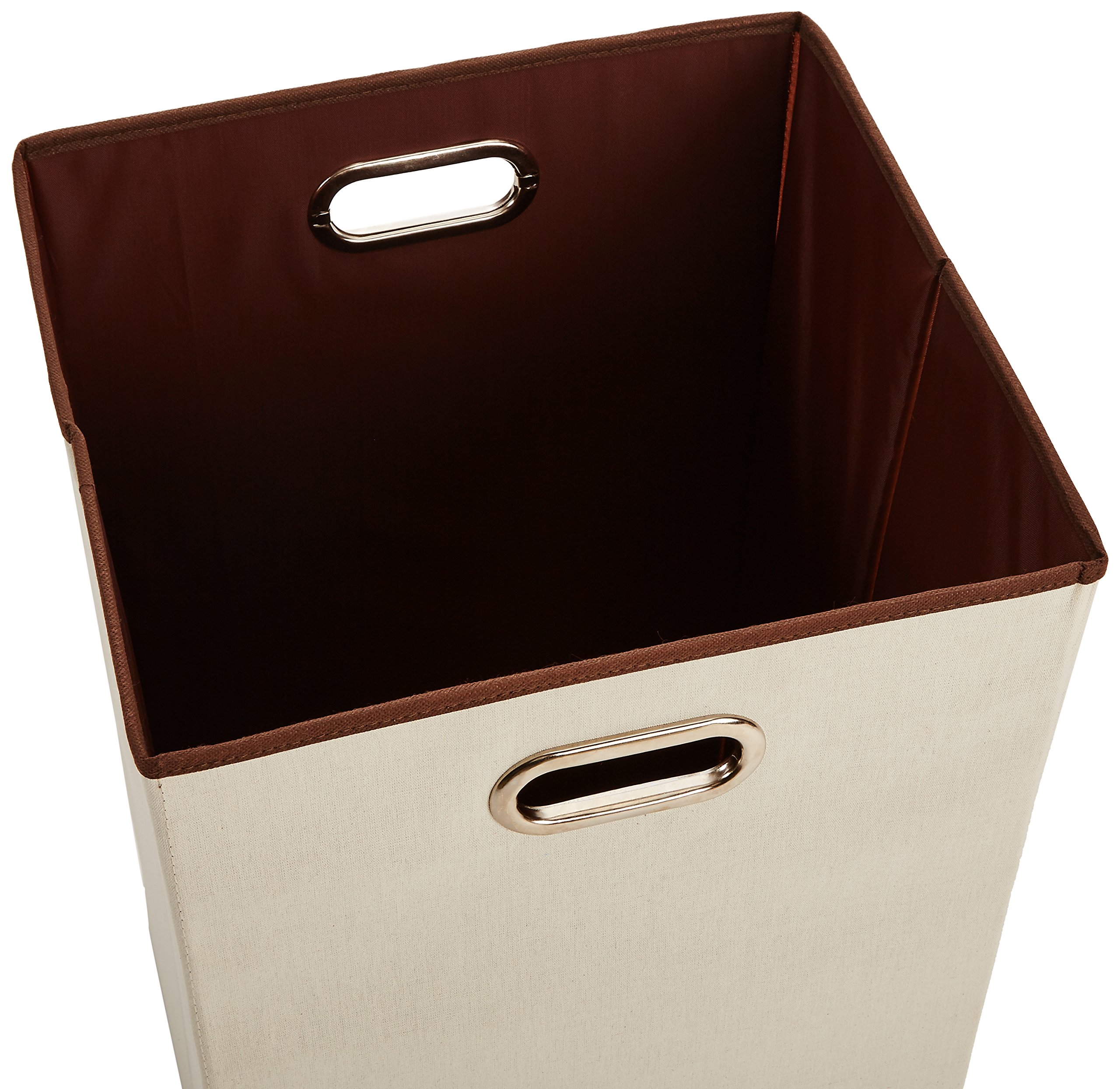 Amazon Basics Cesto Portabiancheria Pieghevole Beige