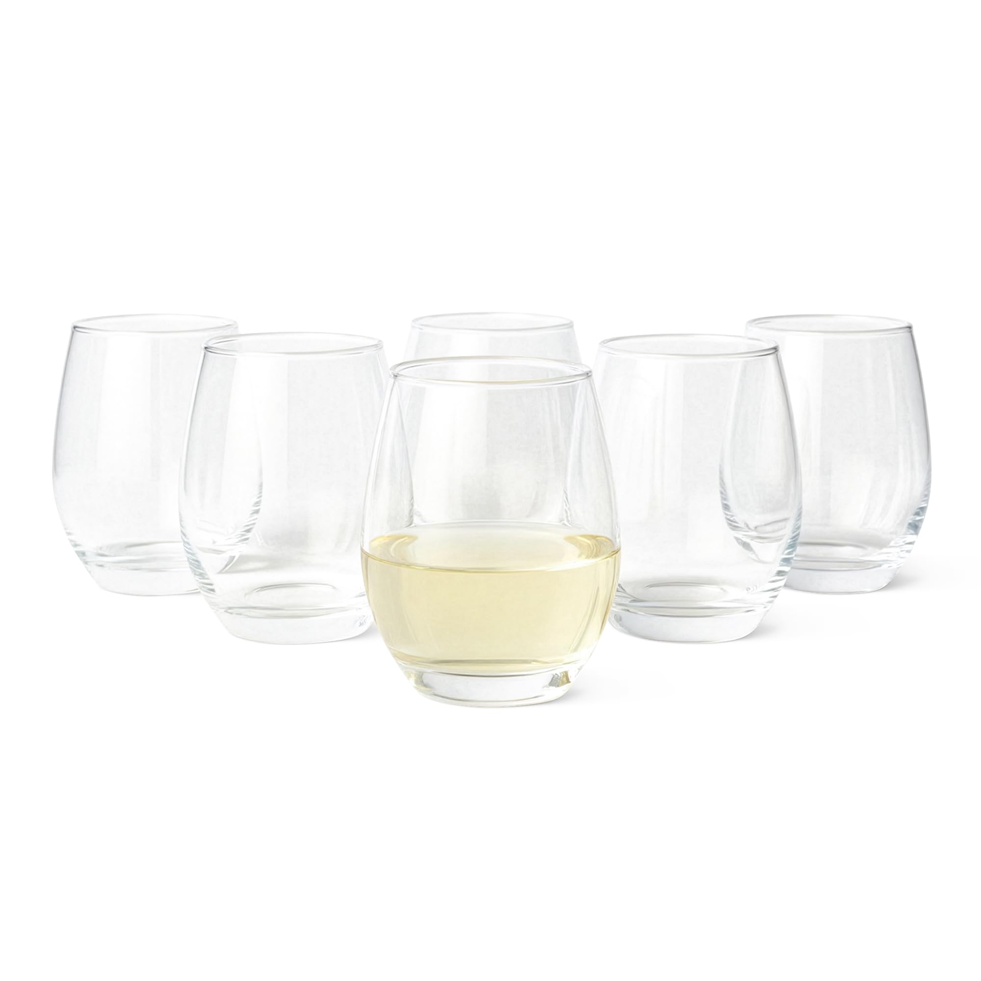AmazonBasics Bicchieri vino bianco vetro 355 ml set 6 pezzi