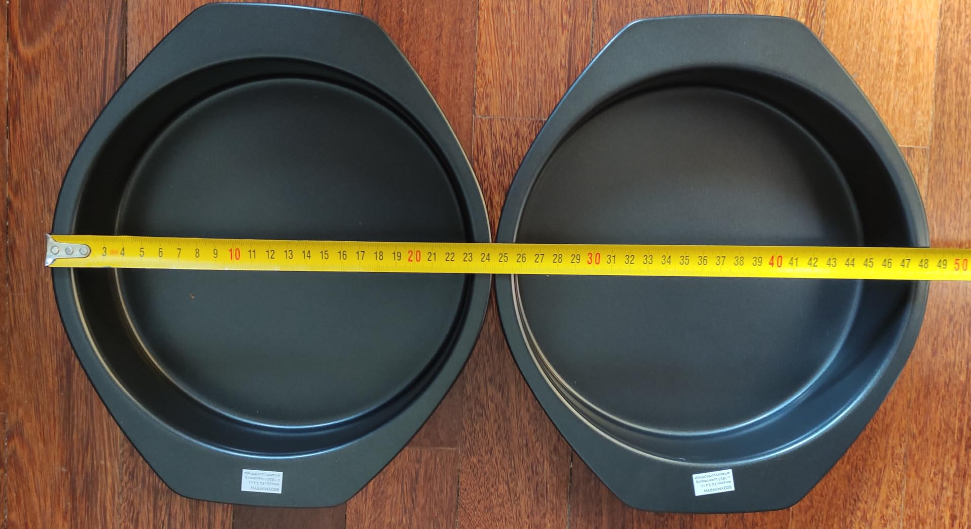 Amazon Basics tortiera rotonda antiaderente 23 cm set 2 pezzi