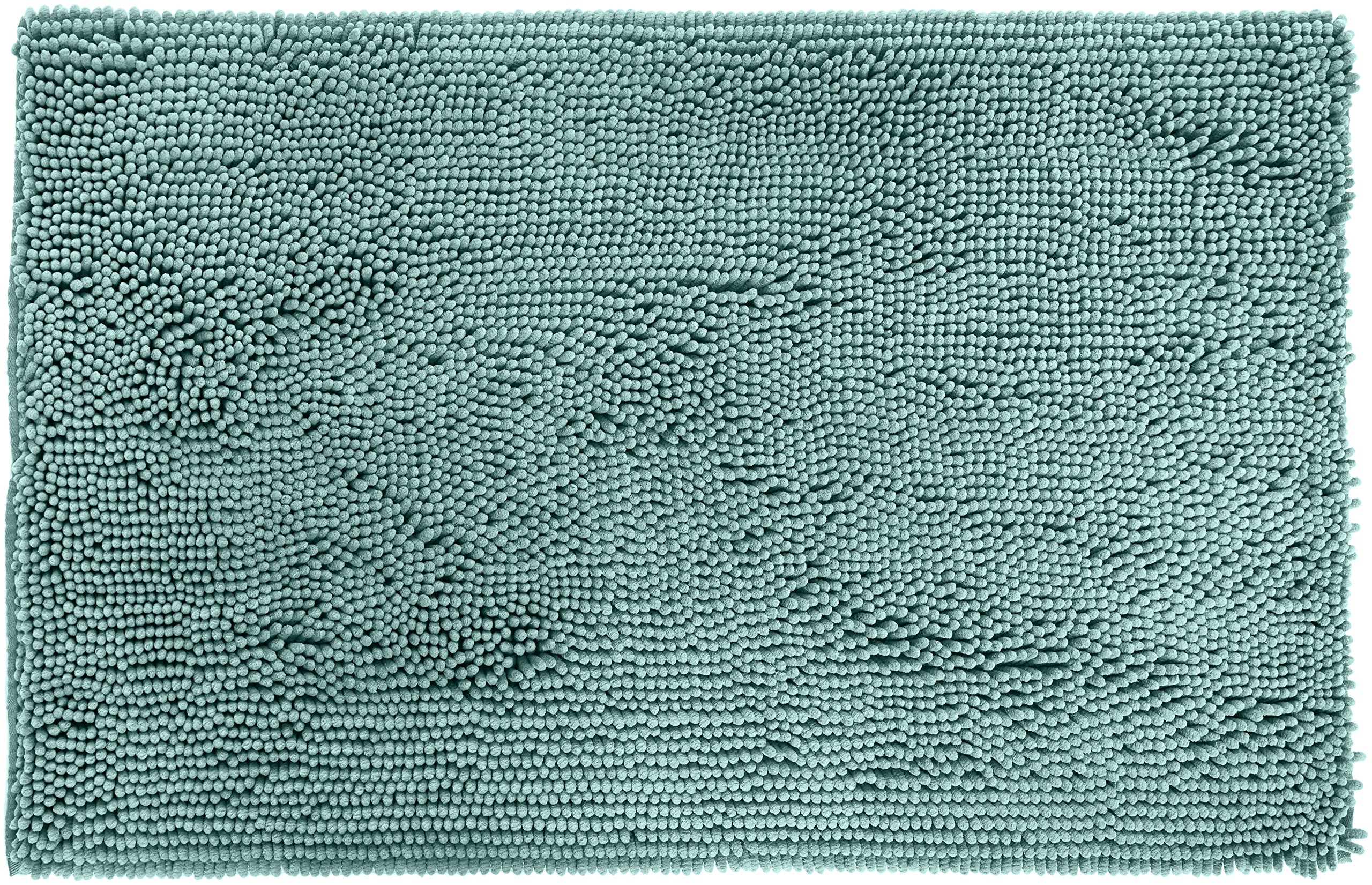 Amazon Basics Tappetino Bagno Microfibra Verde Acqua 53x87