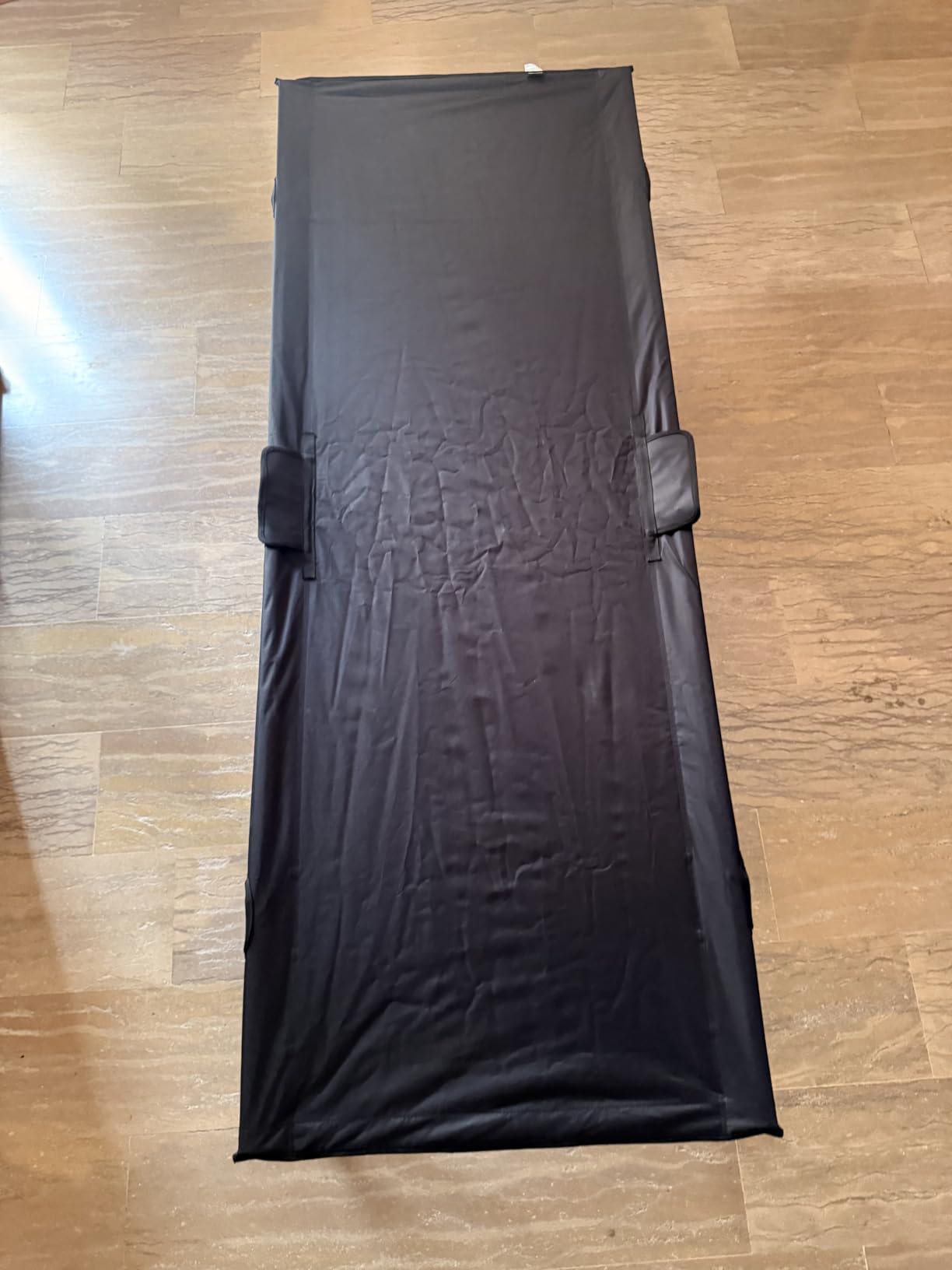 Amazon Basics letto da campeggio pieghevole nero 205 cm acciaio
